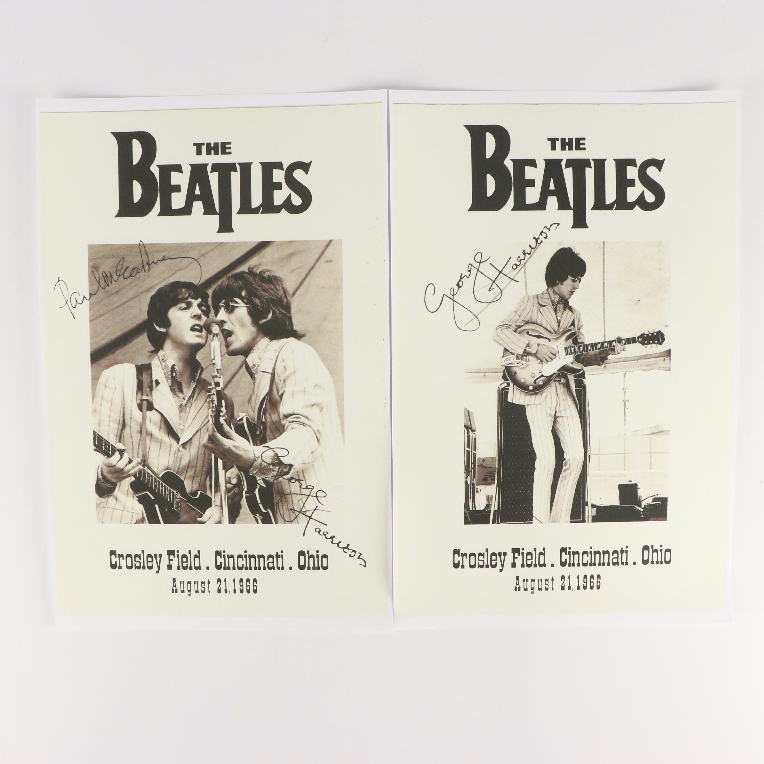 The Beatles Crosley Field Cincinnati Concert Reproduction Posters