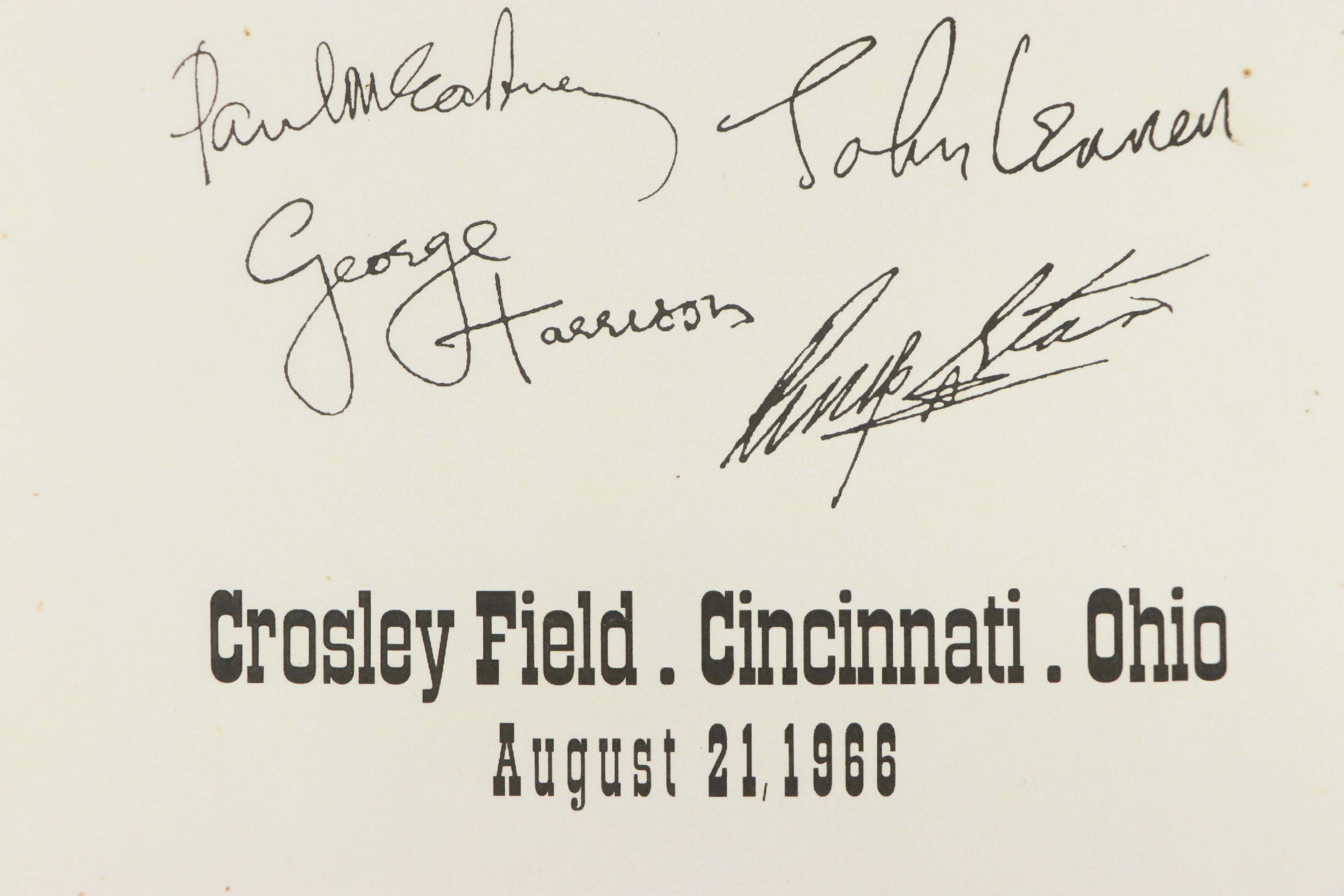 The Beatles Crosley Field Cincinnati Concert Reproduction Posters