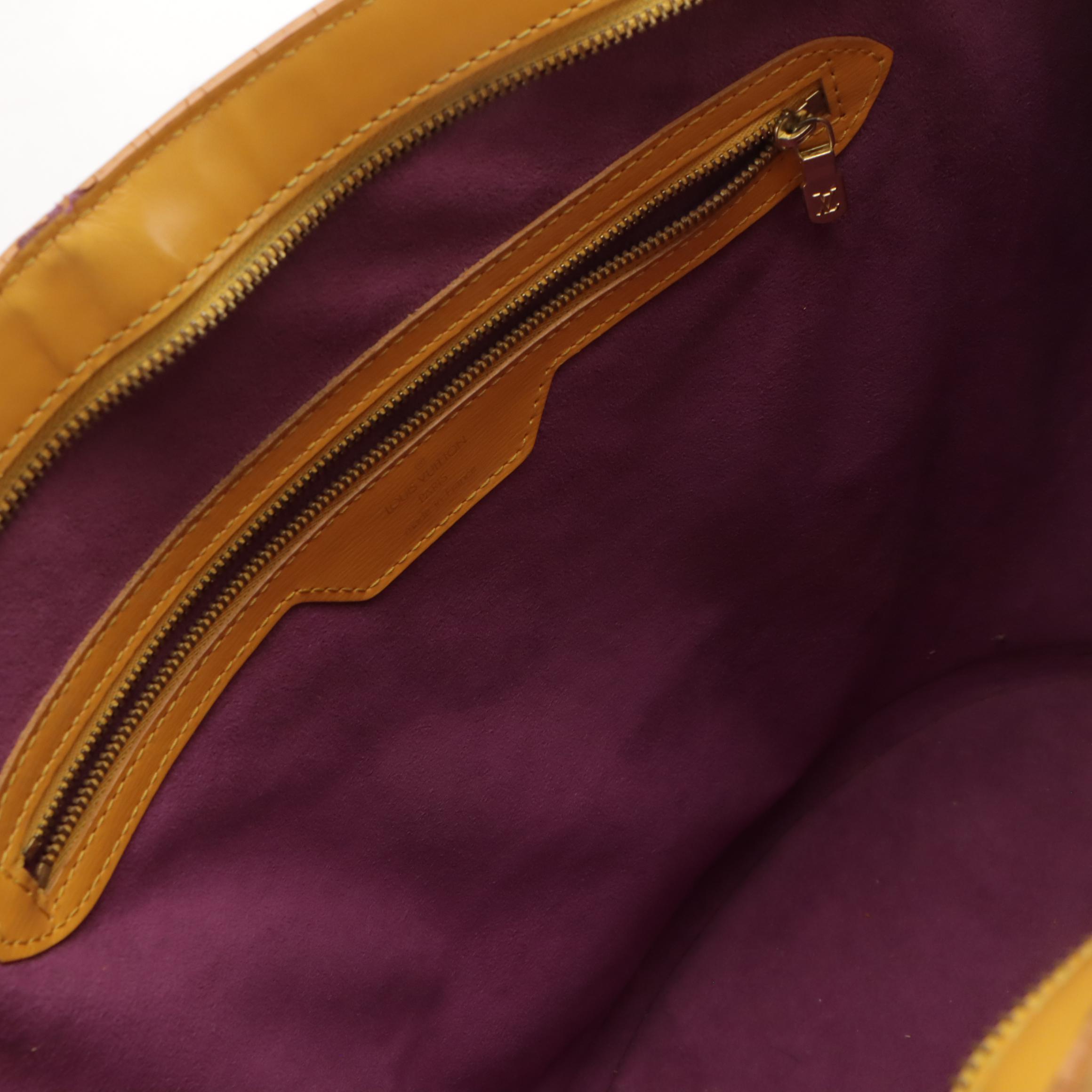 Louis Vuitton Saint Jacques GM Shoulder Bag in Tassil Yellow Epi Leather