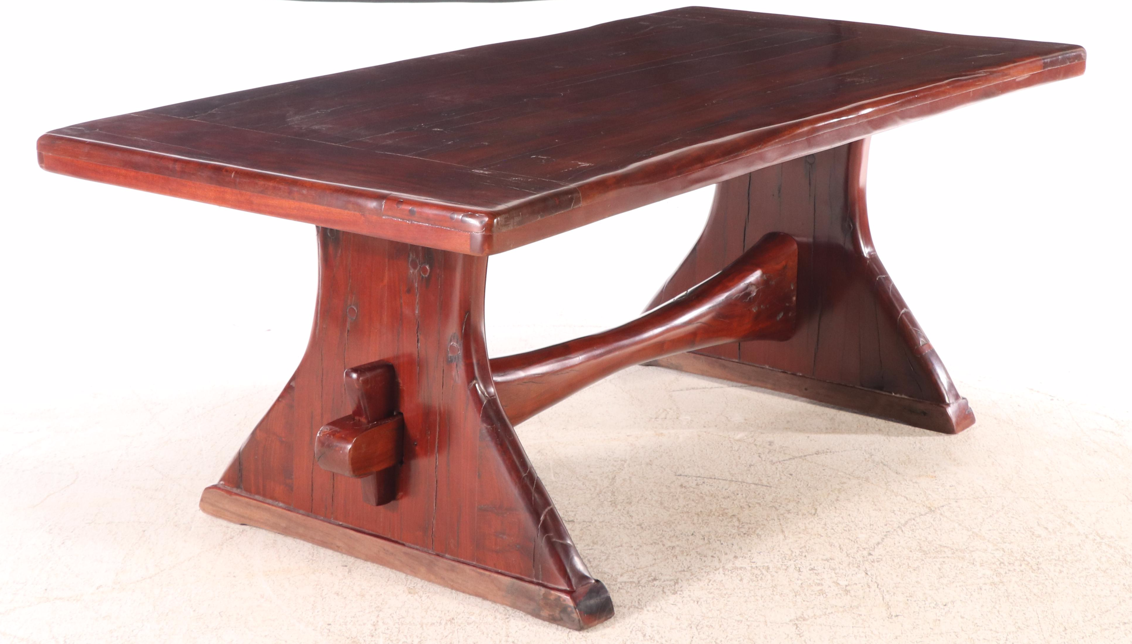 Mahogany Trestle Dining Table