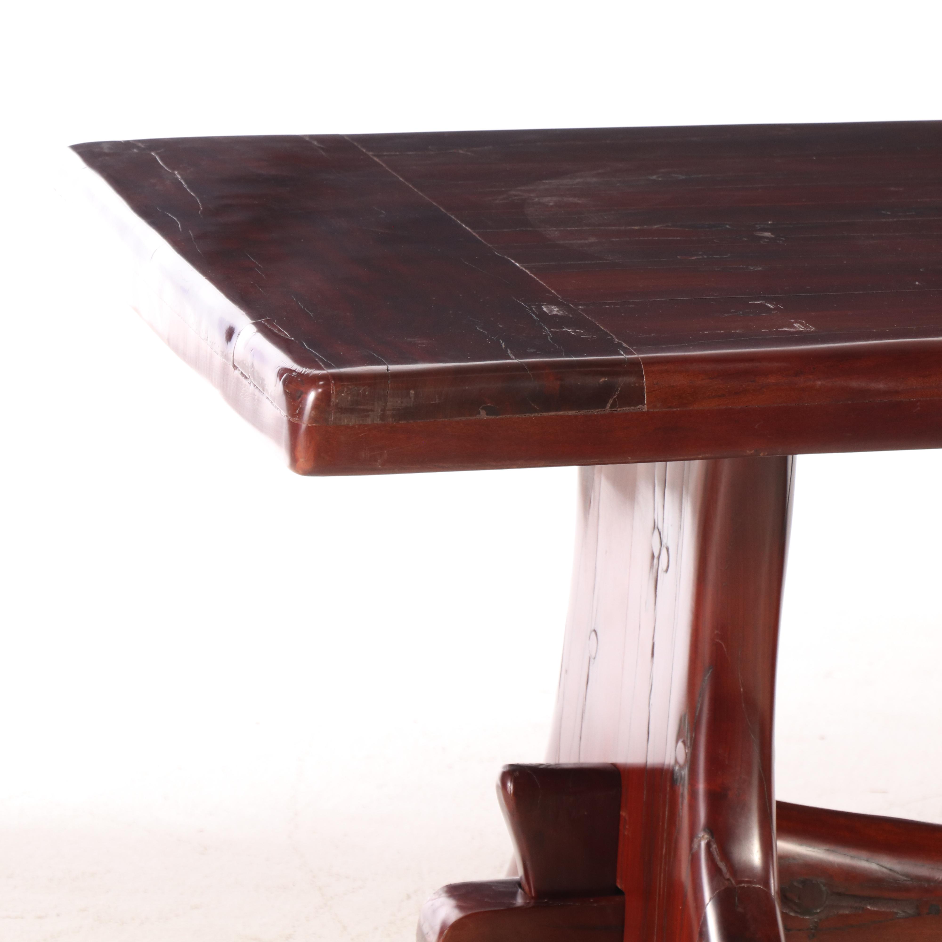 Mahogany Trestle Dining Table