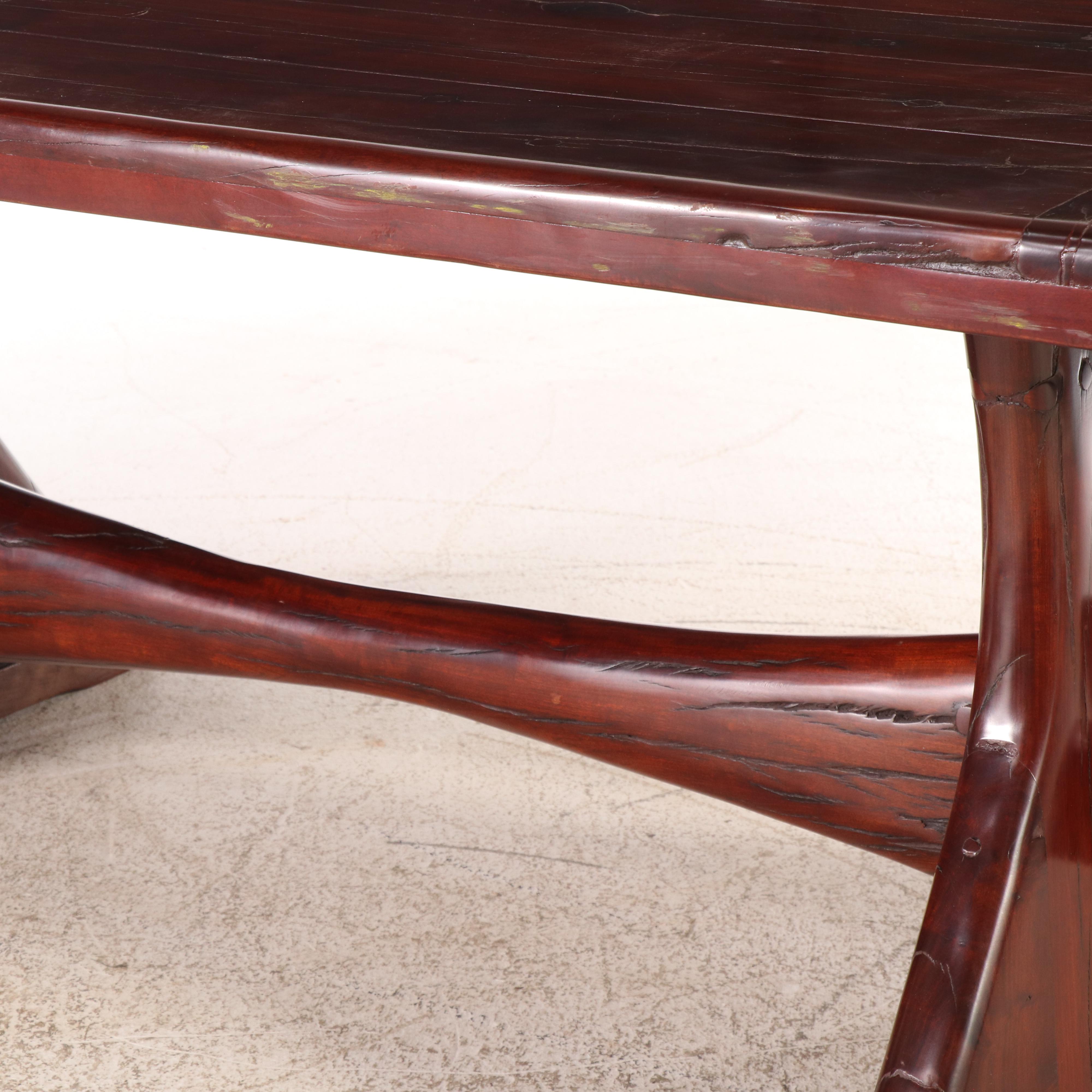 Mahogany Trestle Dining Table