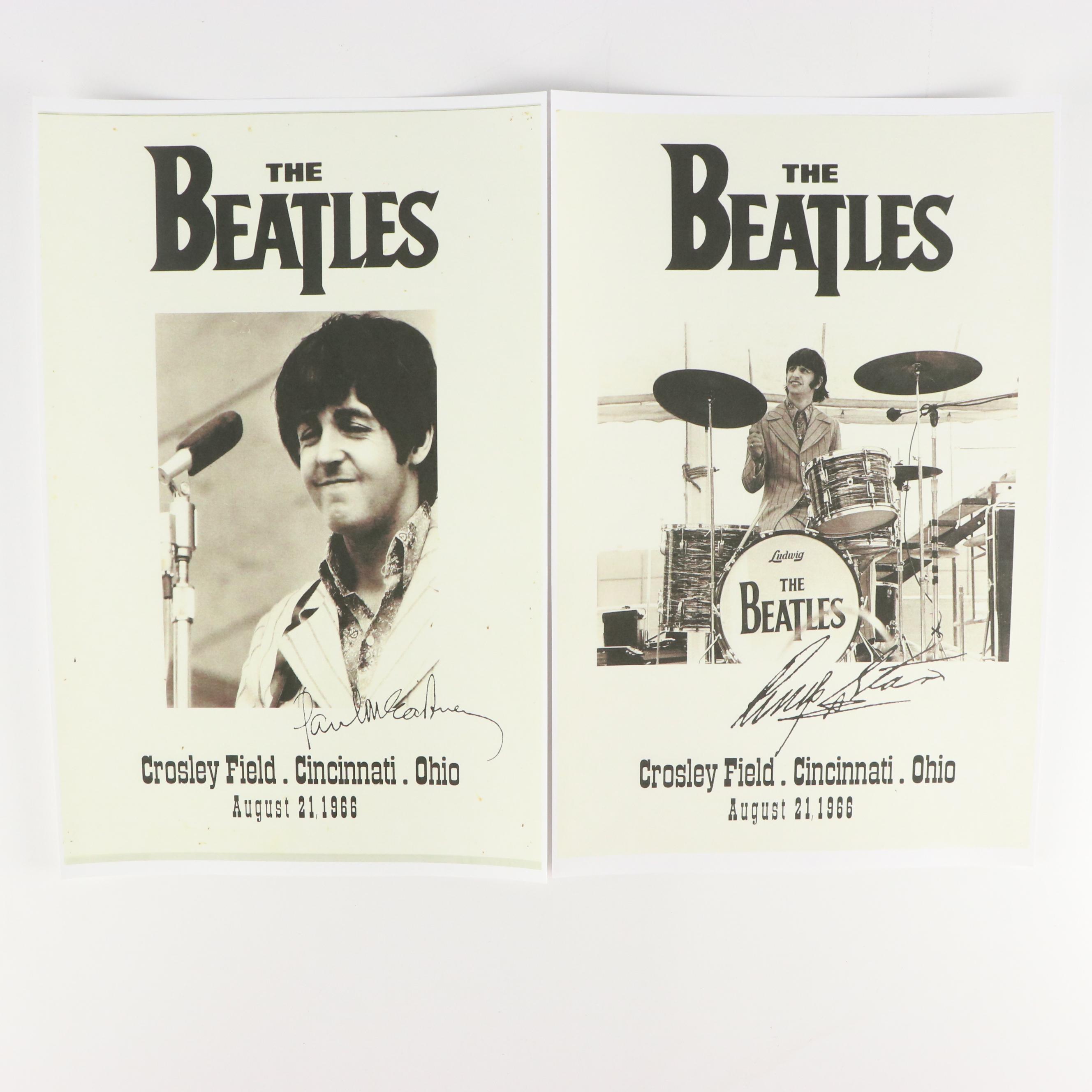The Beatles Crosley Field Cincinnati Concert Reproduction Posters