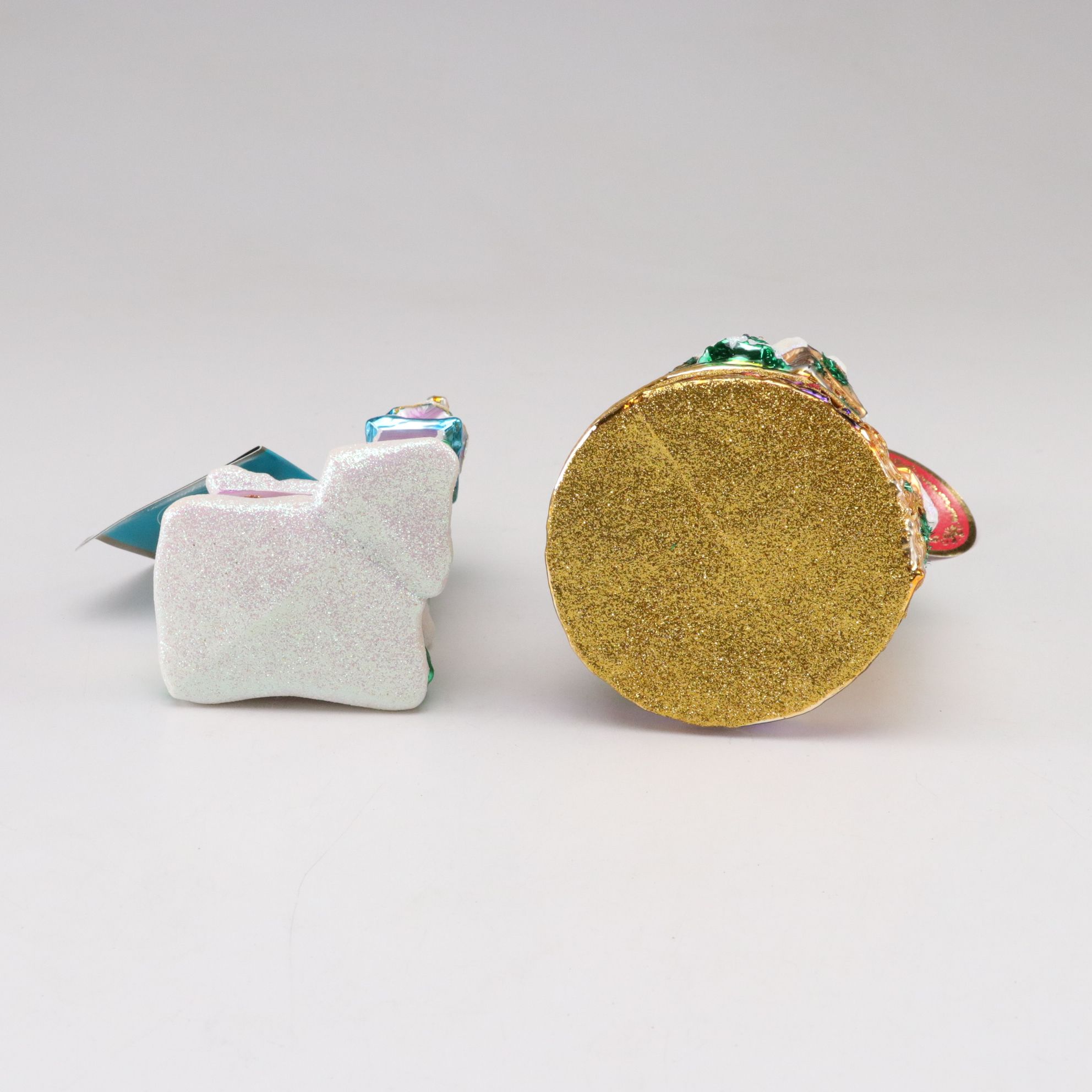 Four Christopher Radko Glass Christmas Ornaments with "Paris is Sweet"