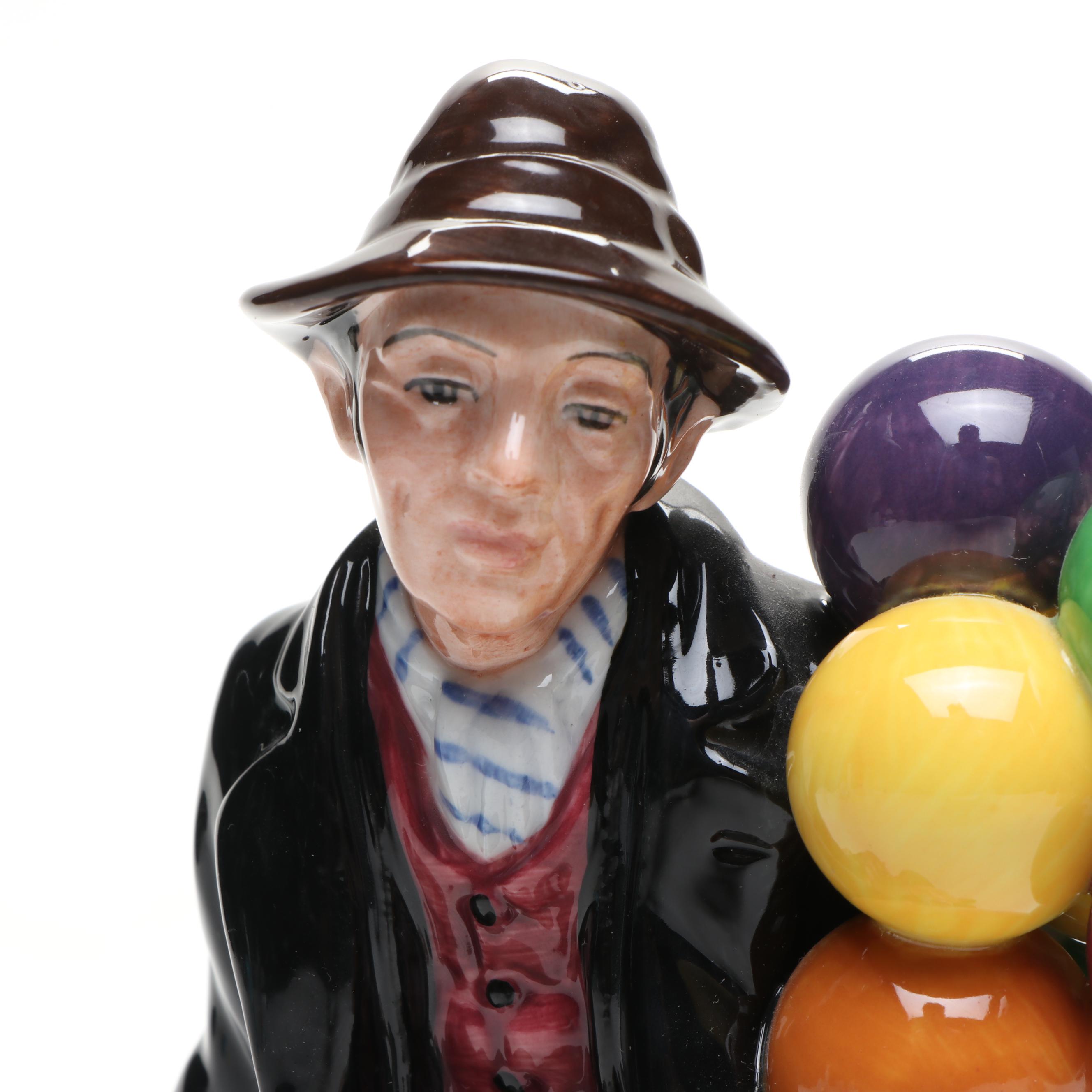 Royal Doulton "The Balloon Man" and "Balloon Girl" Figurines