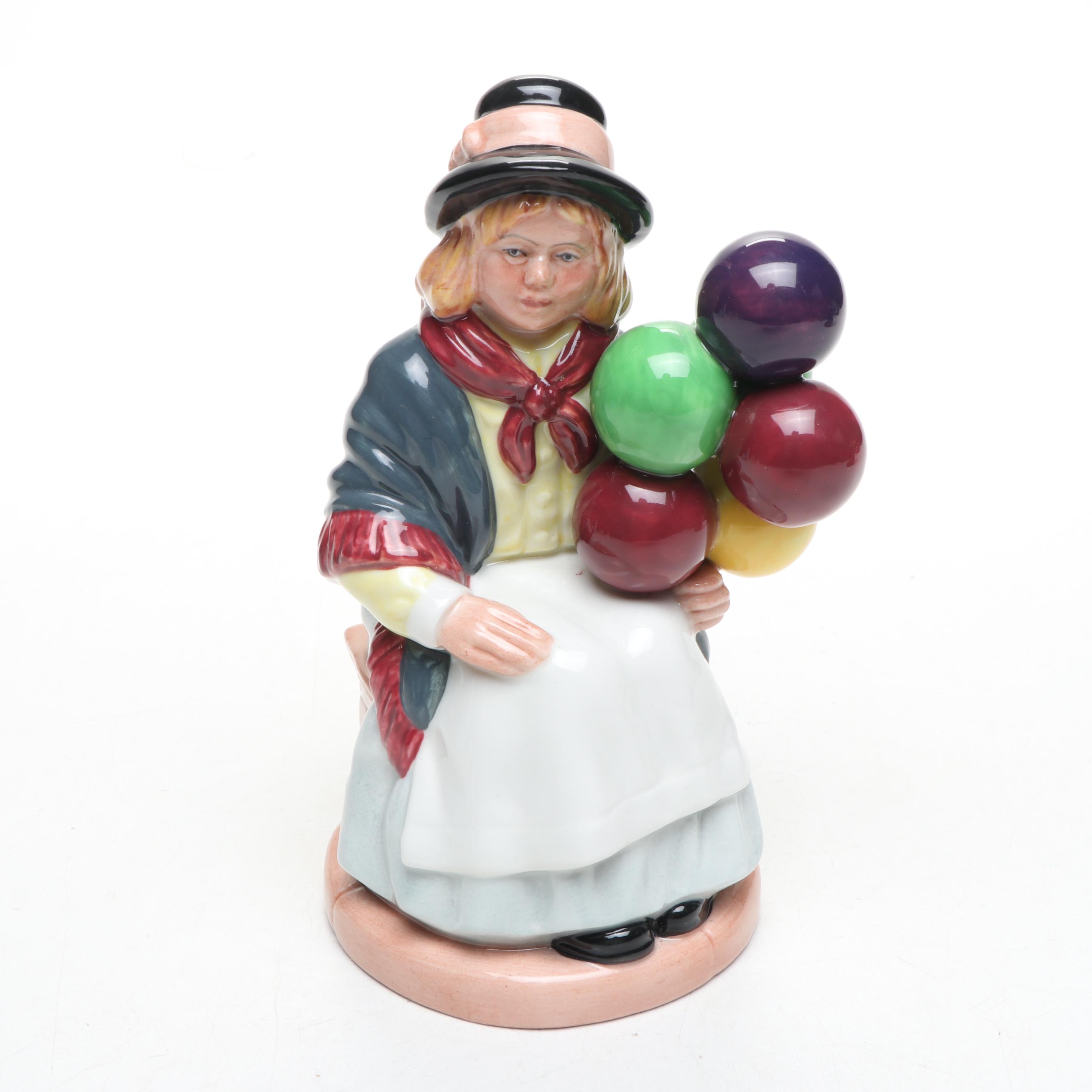 Royal Doulton "The Balloon Man" and "Balloon Girl" Figurines
