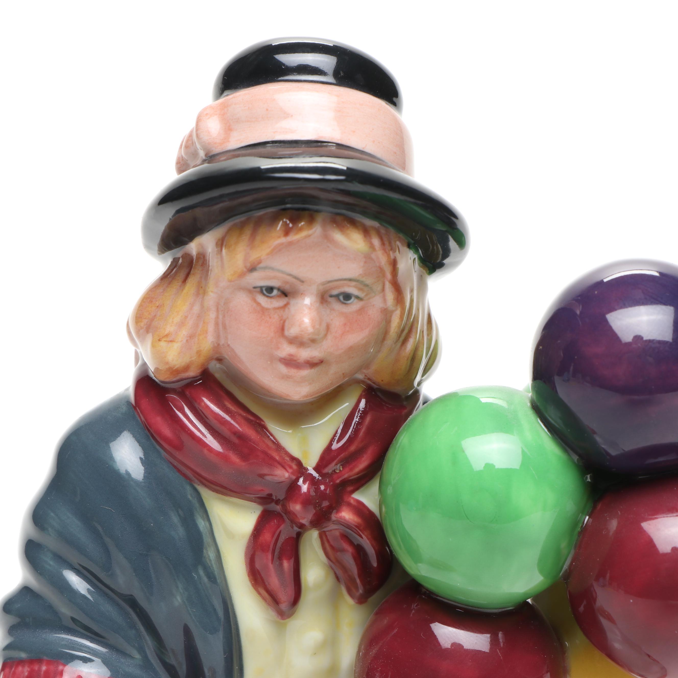 Royal Doulton "The Balloon Man" and "Balloon Girl" Figurines