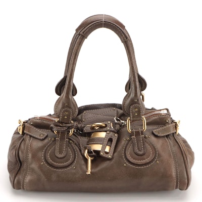 Chloé Paddington Shoulder Bag in Mocha Brown Leather Chloé Paddington Shoulder Bag in Mocha Brown Leather