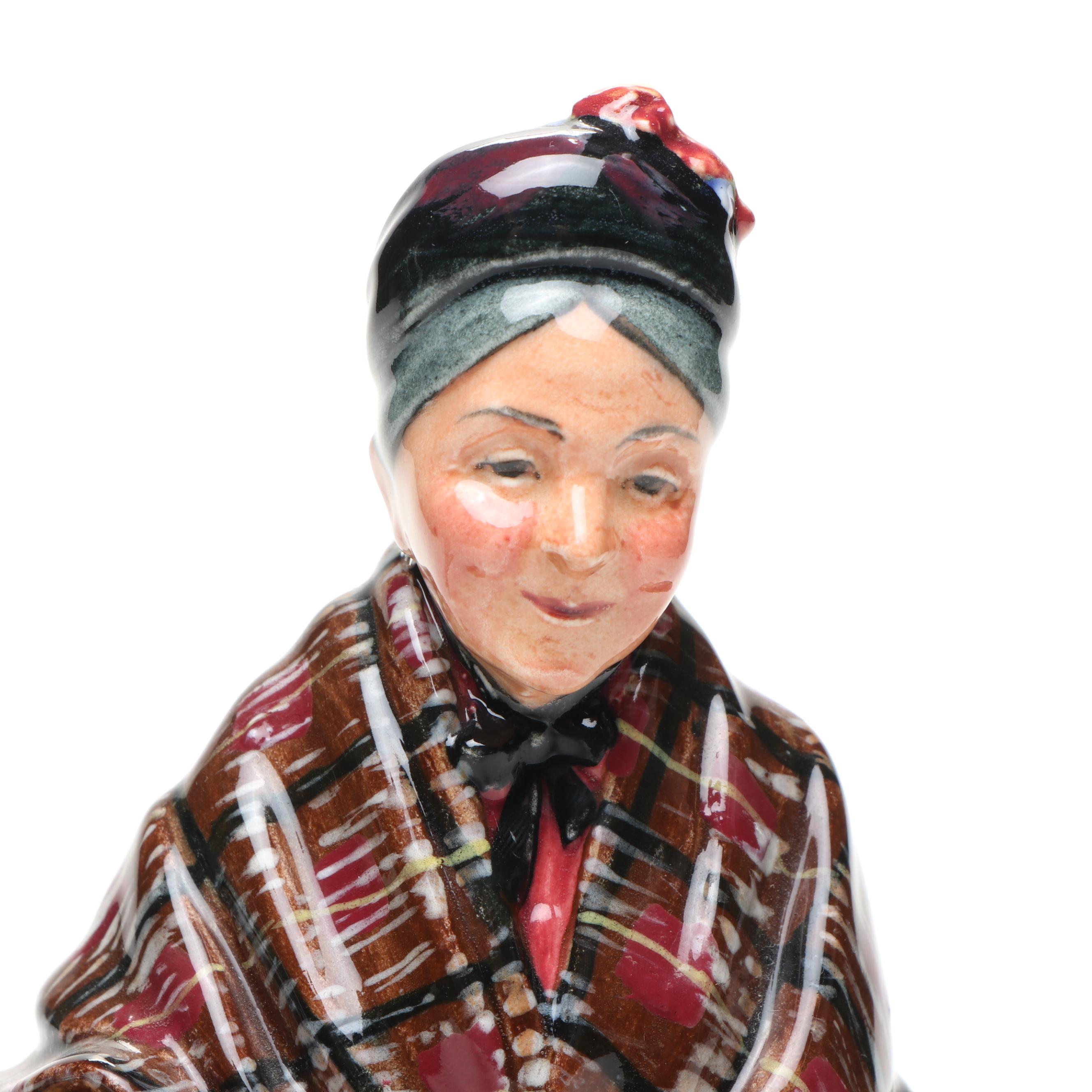 Royal Doulton "The Mask Seller" and Other Porcelain Figurines
