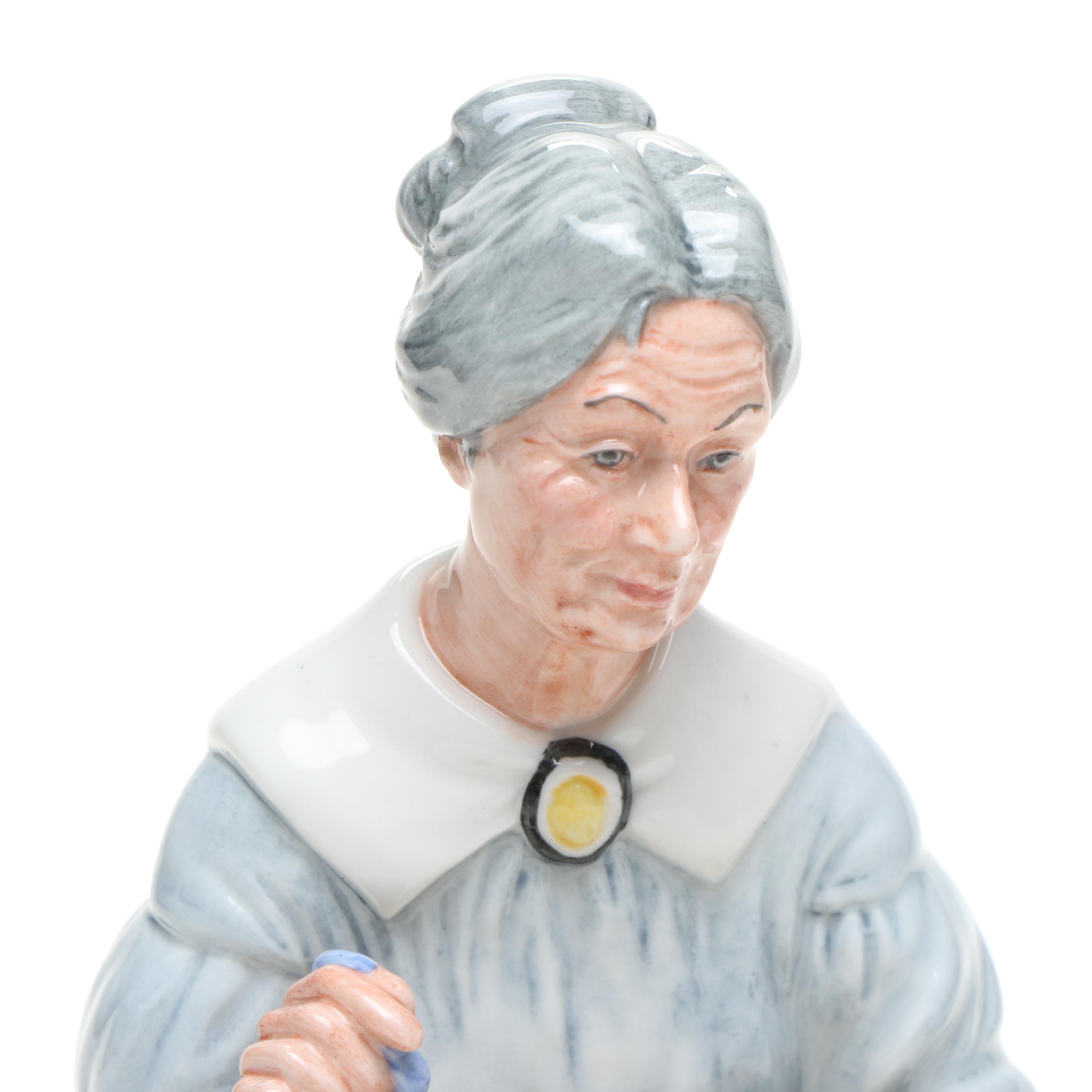 Royal Doulton "The Mask Seller" and Other Porcelain Figurines