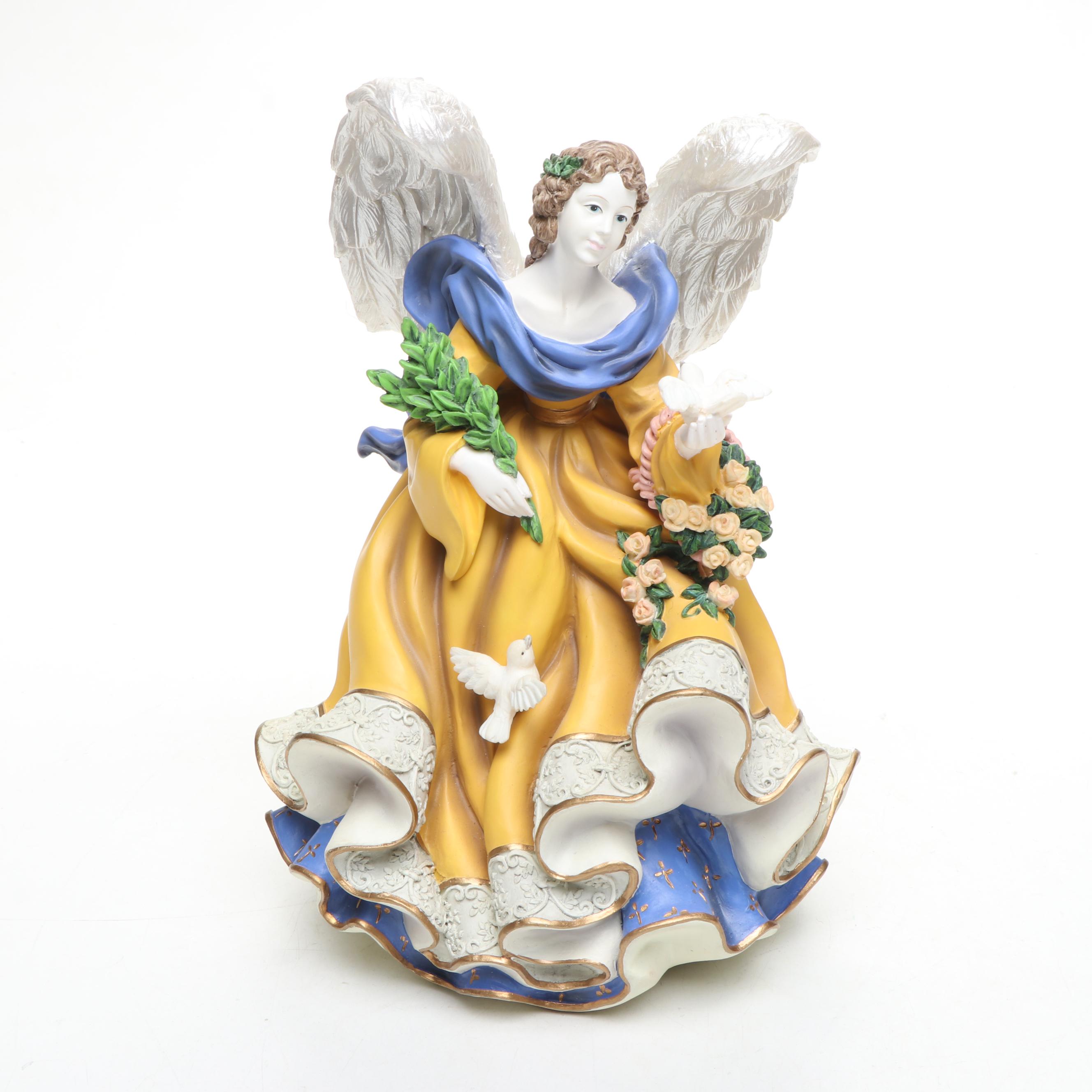 Royal Doulton "Angel of Peace" with Goebel Figurines, Mid to Late 20th Century