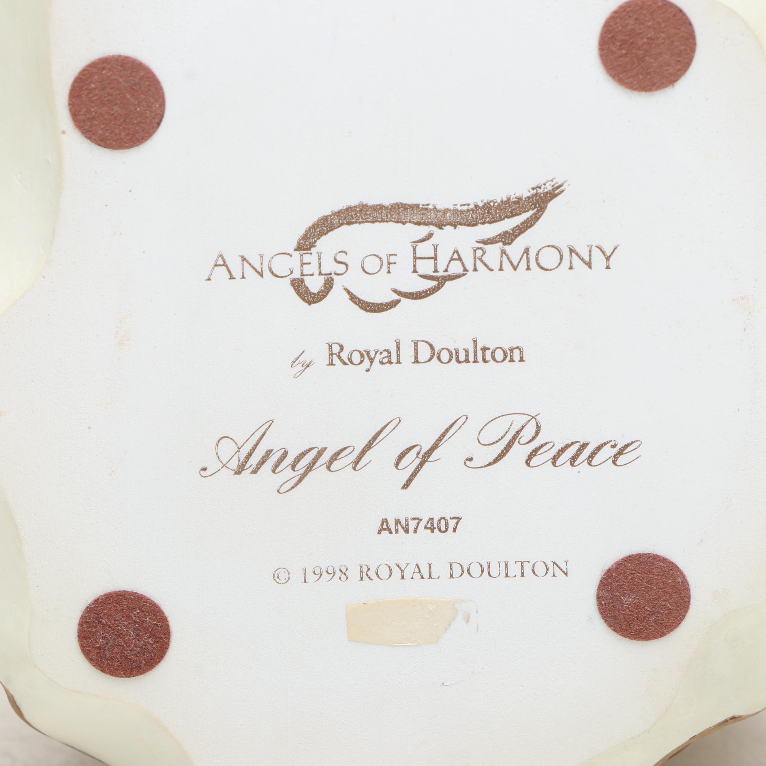 Royal Doulton "Angel of Peace" with Goebel Figurines, Mid to Late 20th Century