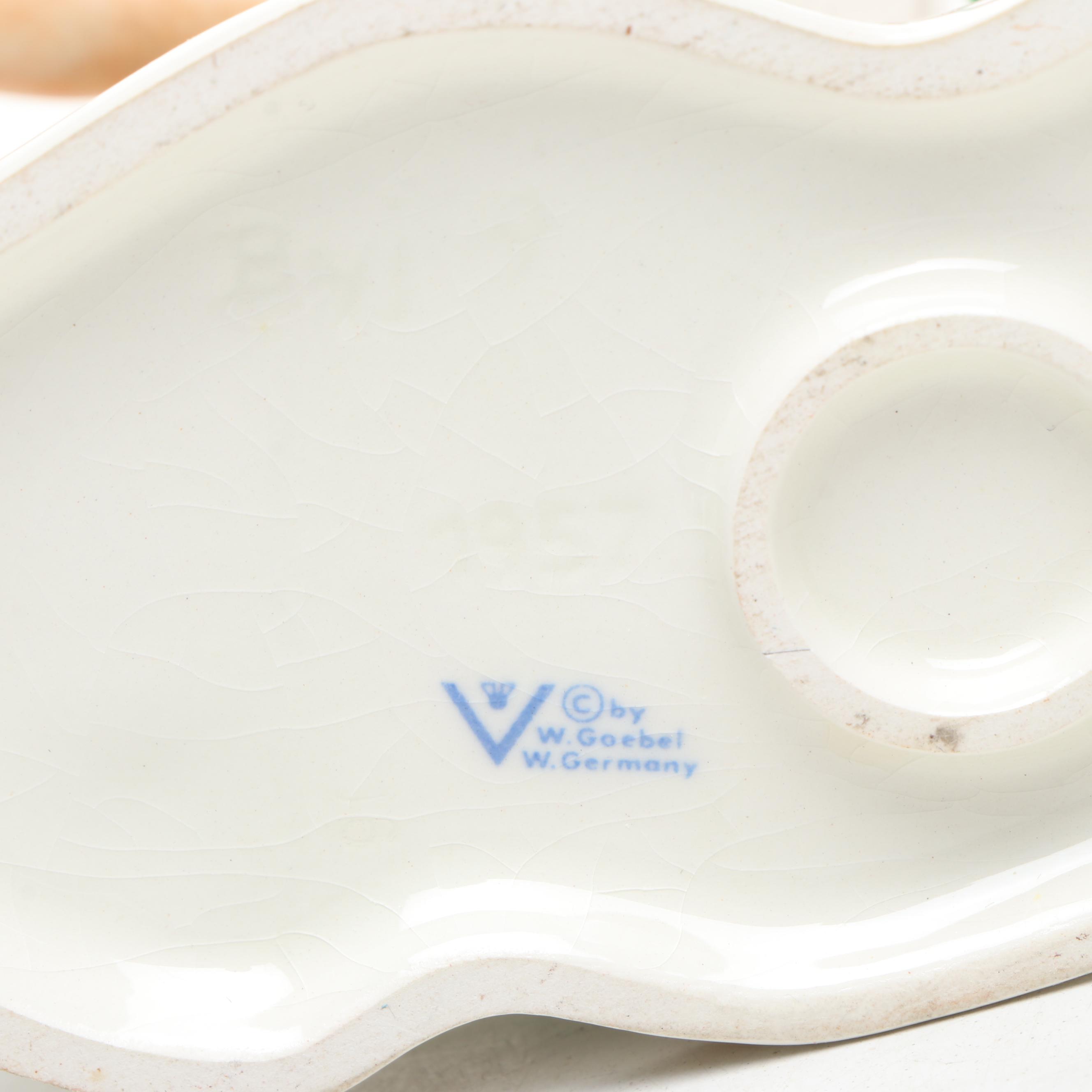 Royal Doulton "Angel of Peace" with Goebel Figurines, Mid to Late 20th Century