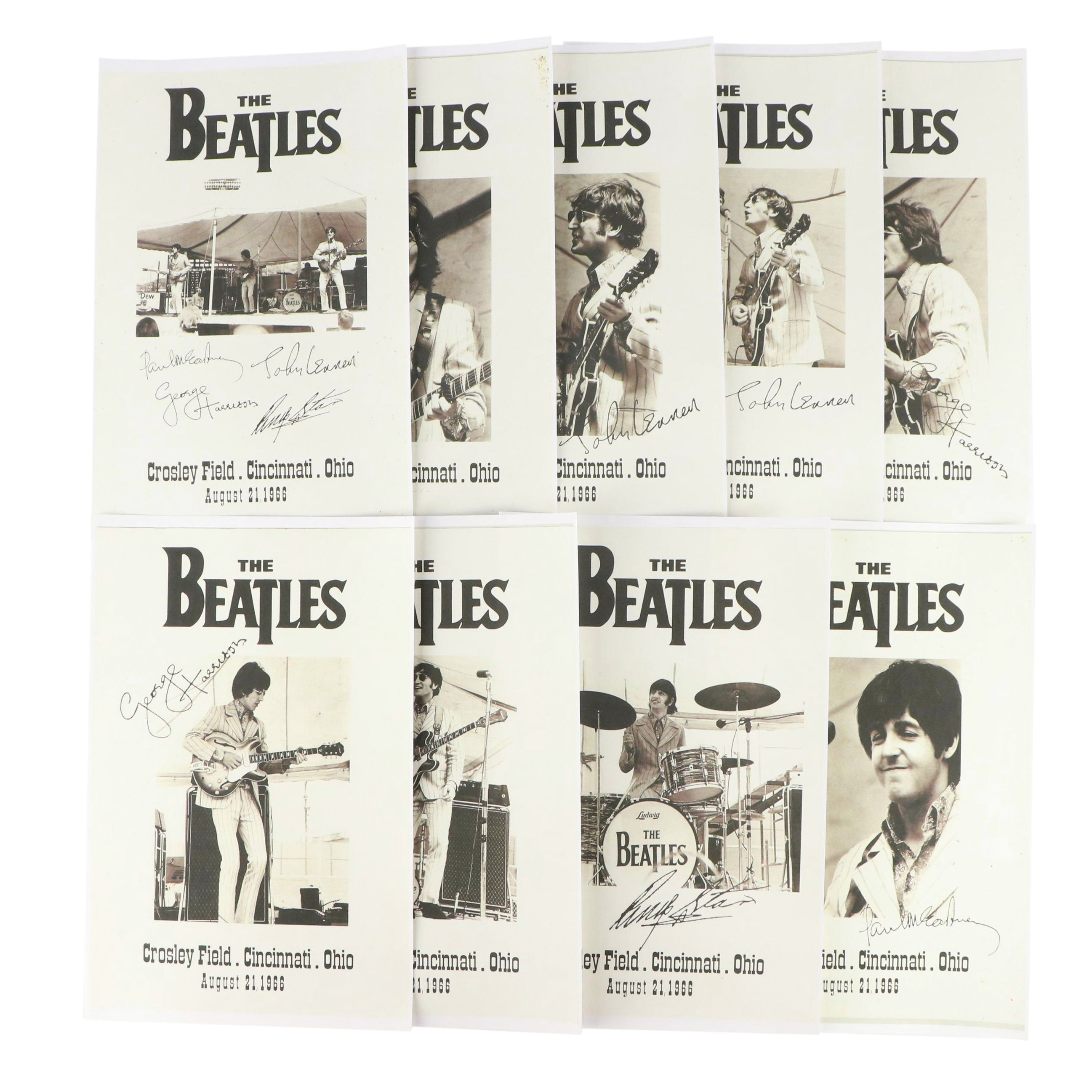 The Beatles Crosley Field Cincinnati Concert Reproduction Posters
