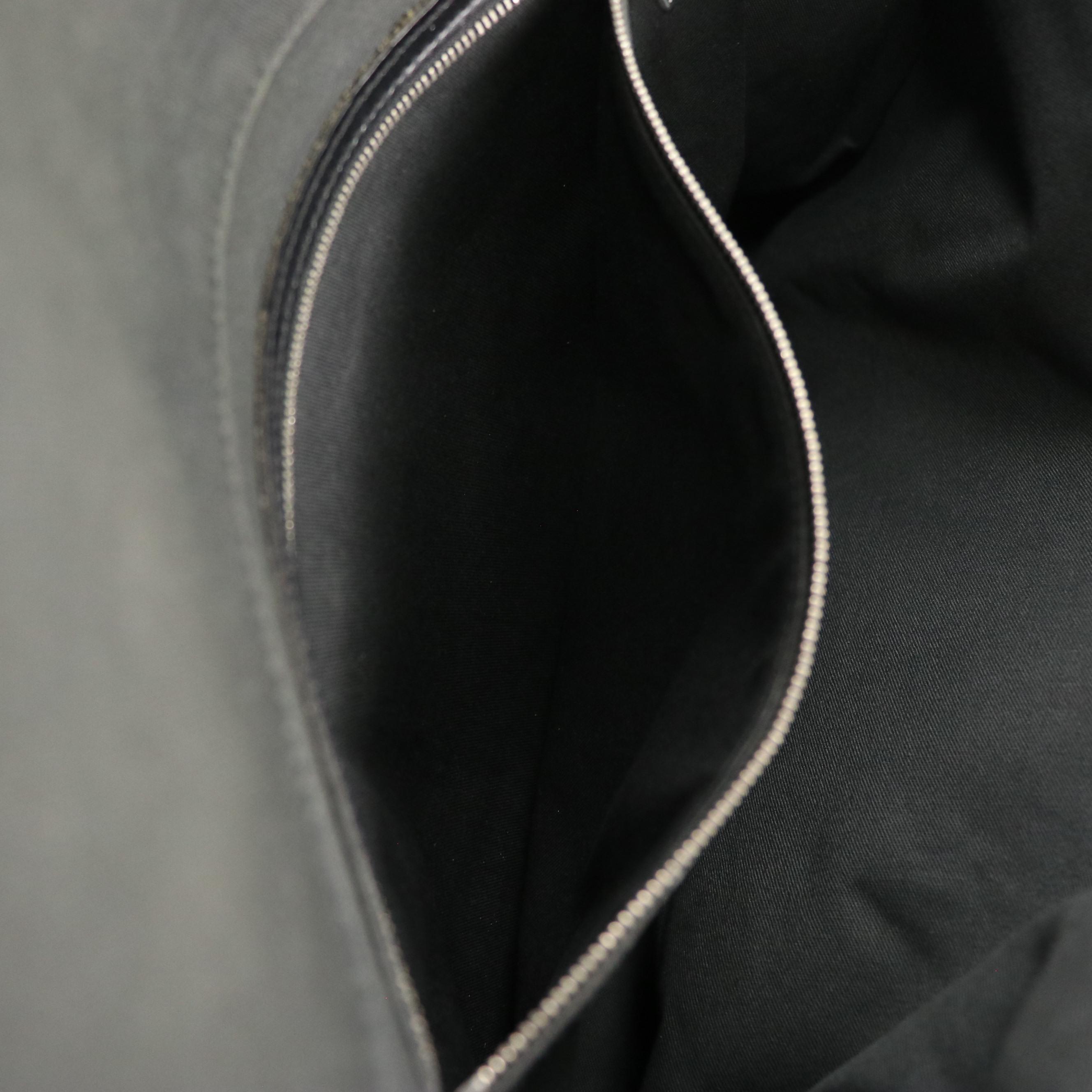 Louis Vuitton Dersou Messenger Bag in Dark Green Taiga Leather and Nylon Canvas