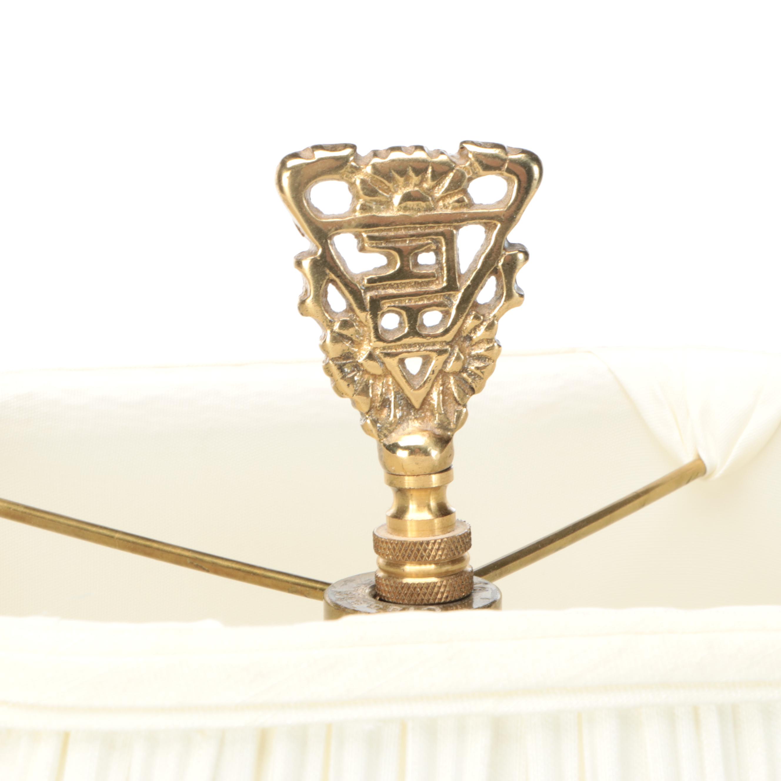 Mid Century Modern Style Wood Table Lamp with Fabric Shade