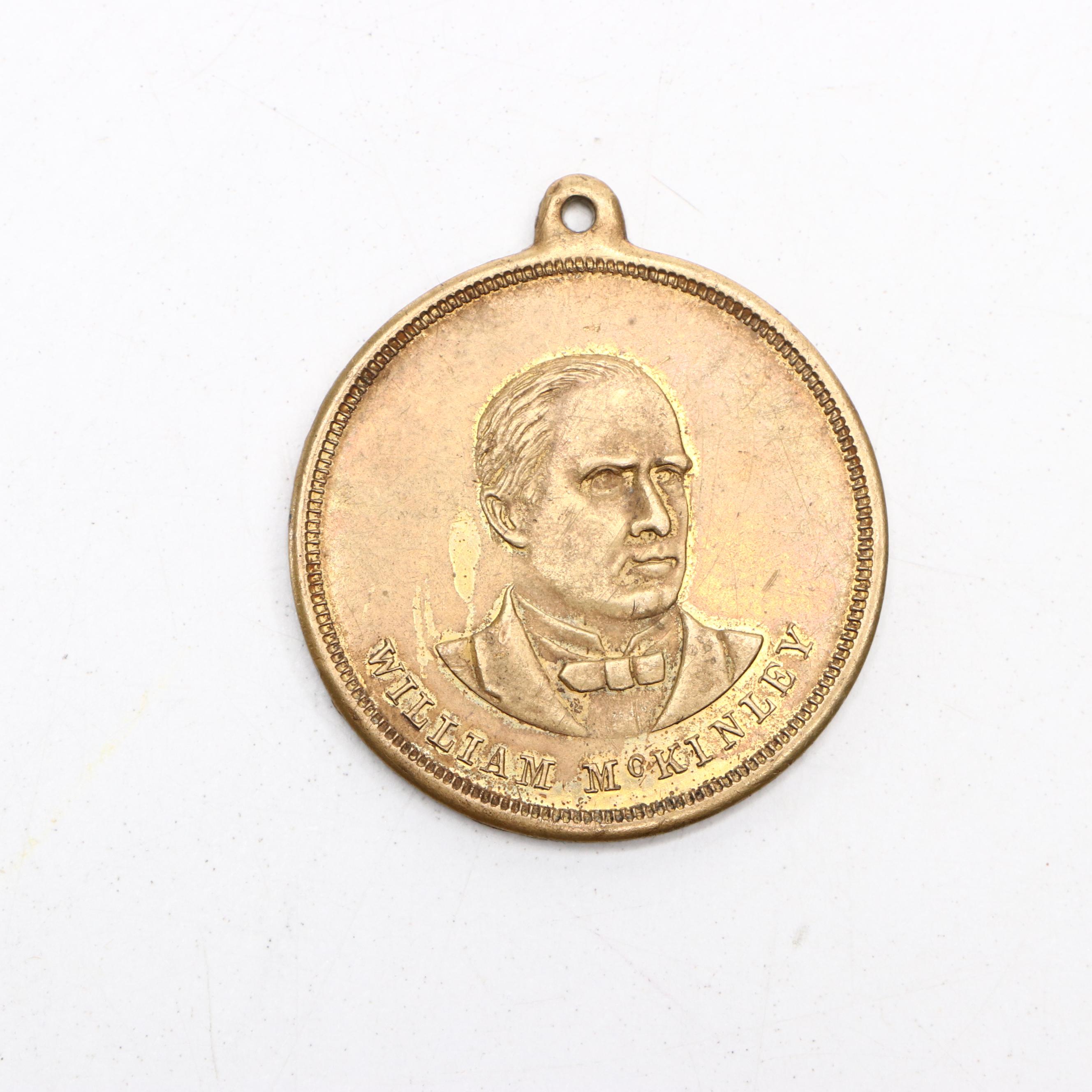 William McKinley ""Four More Years of the Full Lunch Pail" Campaign Medal, 1900