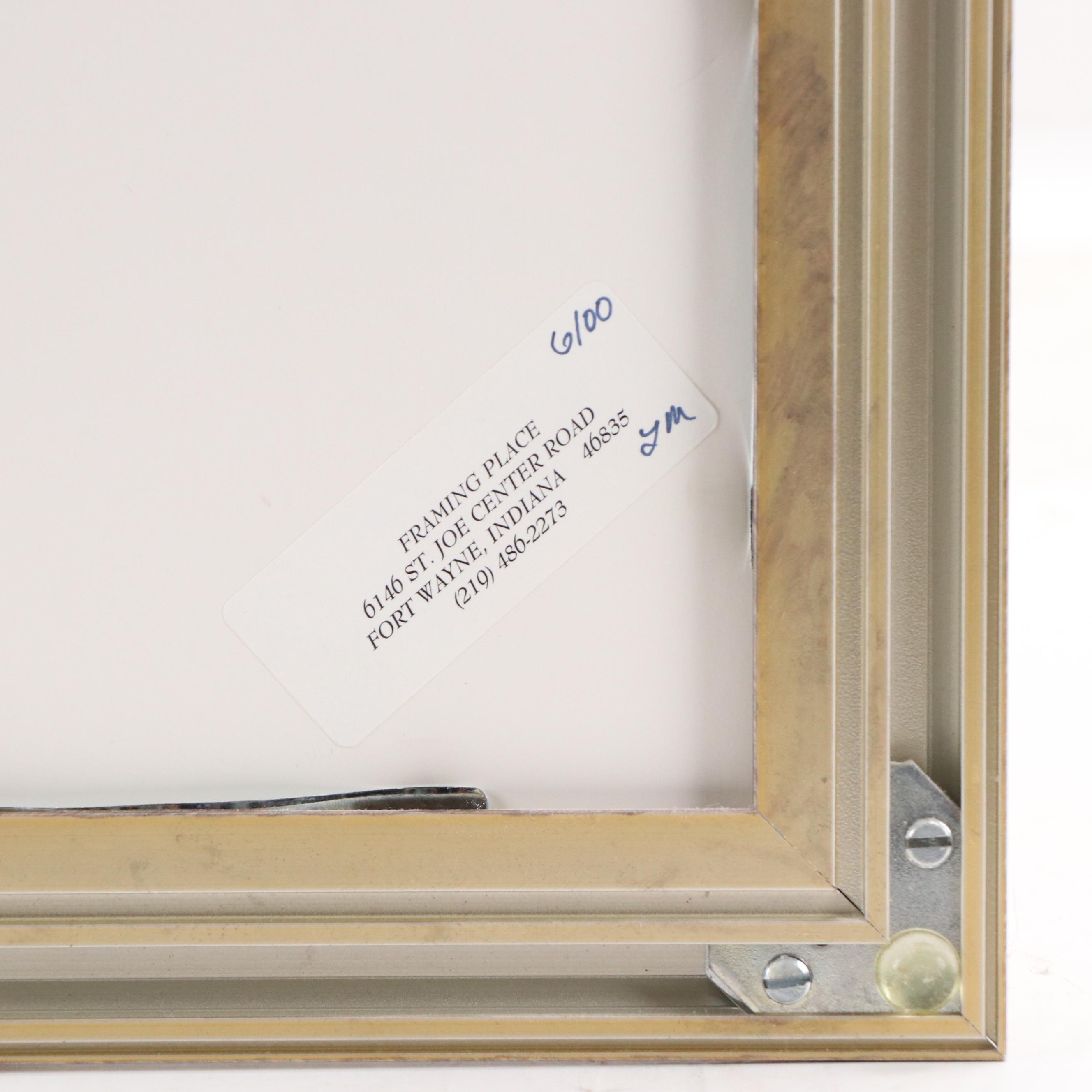 P. Buckley Moss Offset Lithograph "Hora Park Carousel," 1992