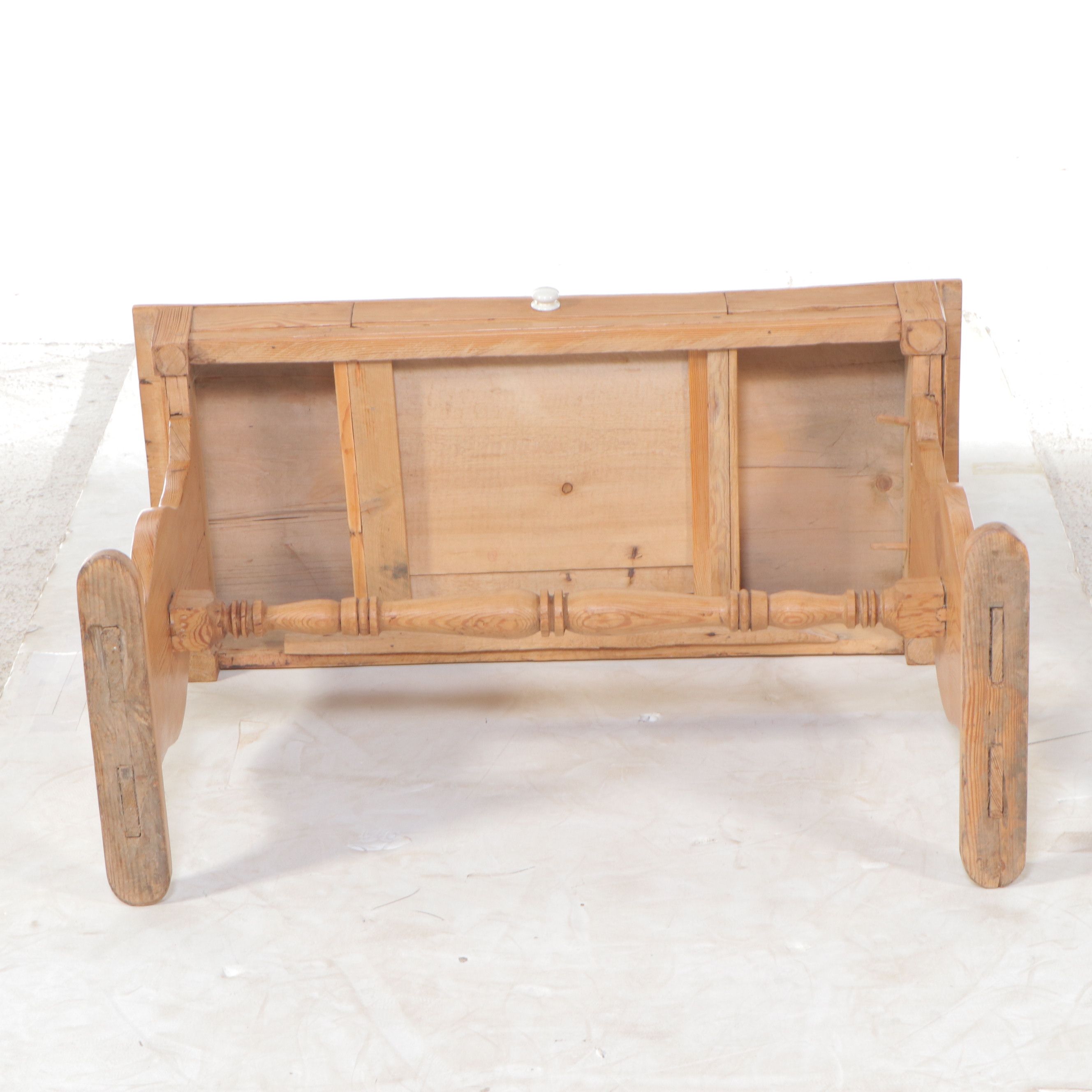 Scandinavian Style Pine Trestle Table