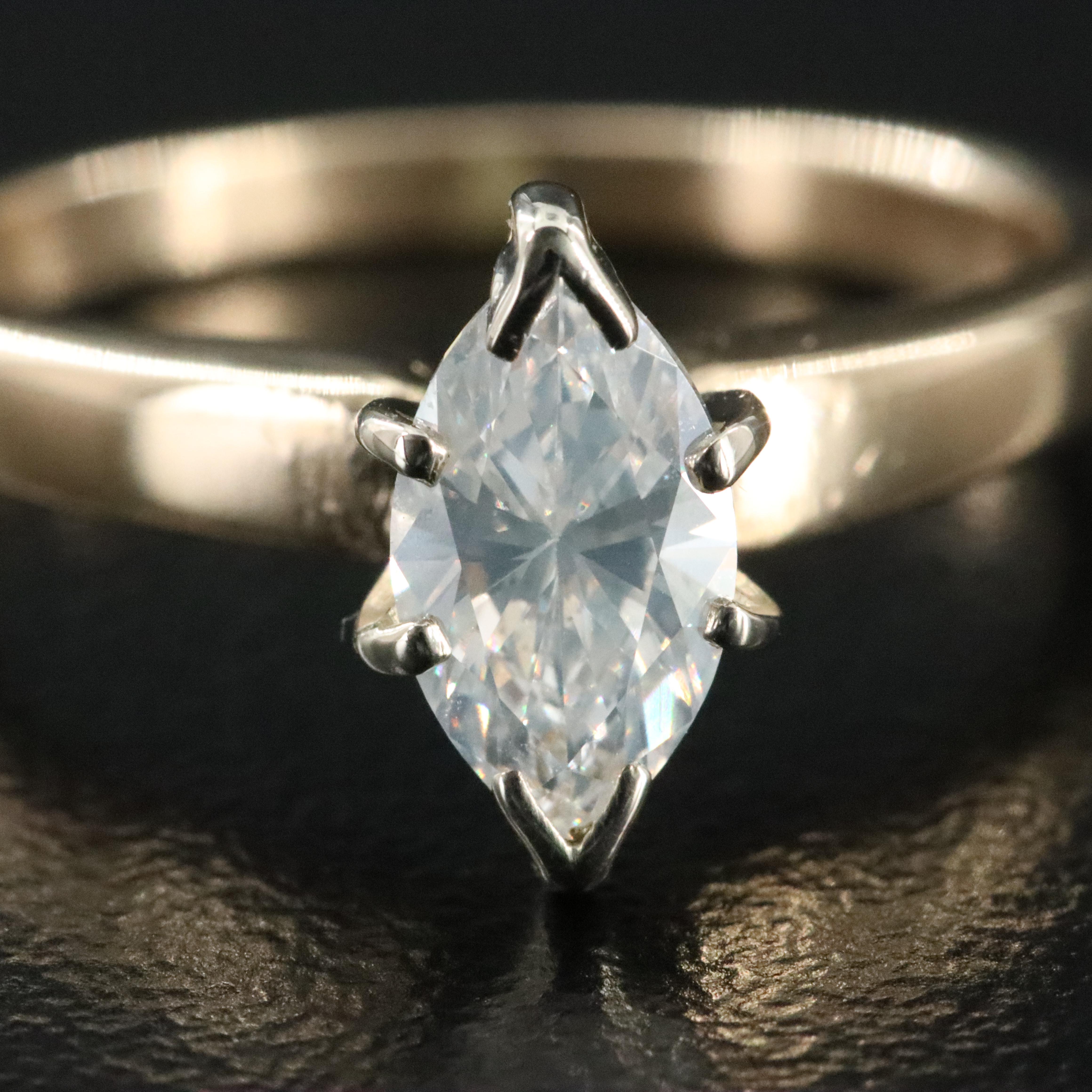 14K 0.65 CT Diamond Solitaire Ring