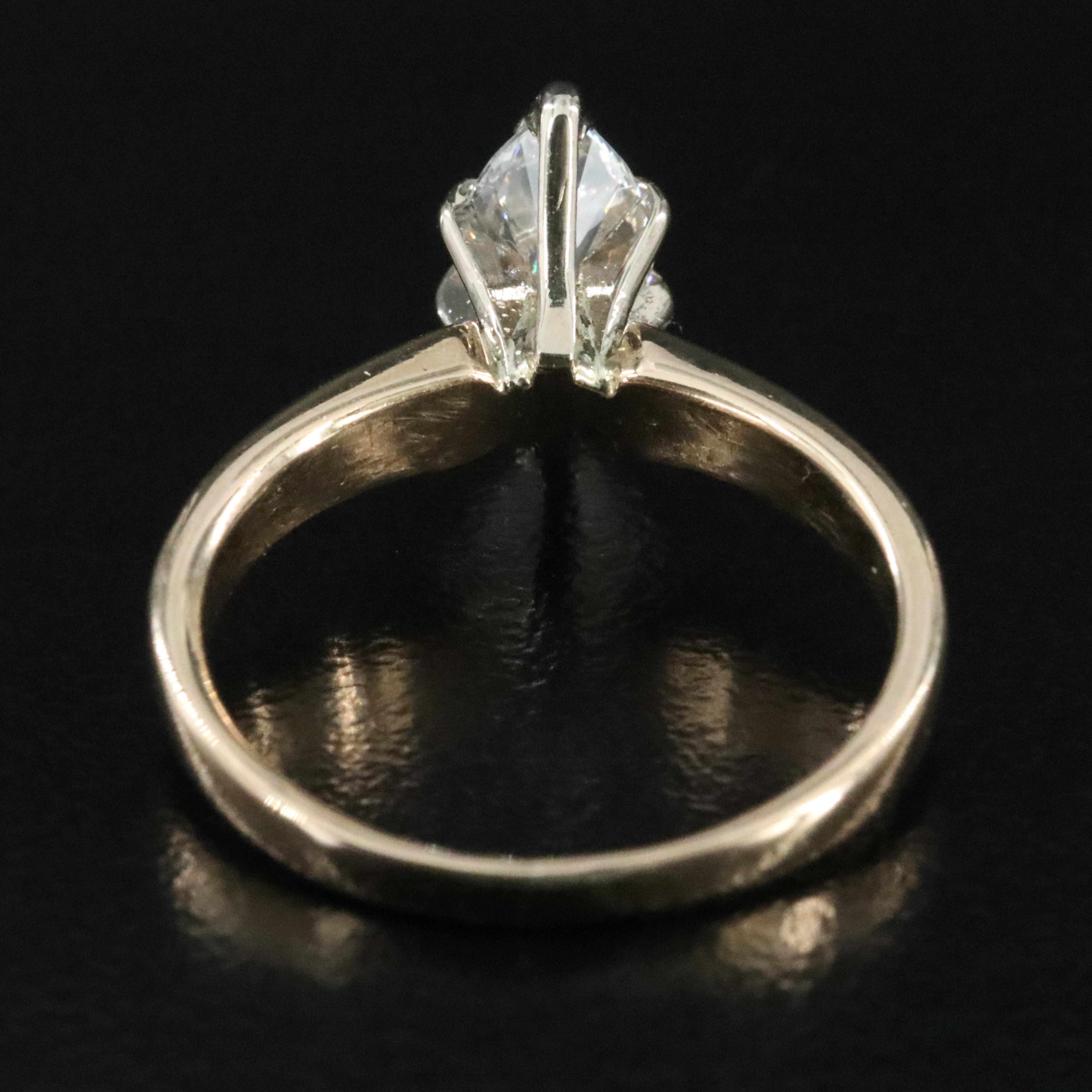 14K 0.65 CT Diamond Solitaire Ring