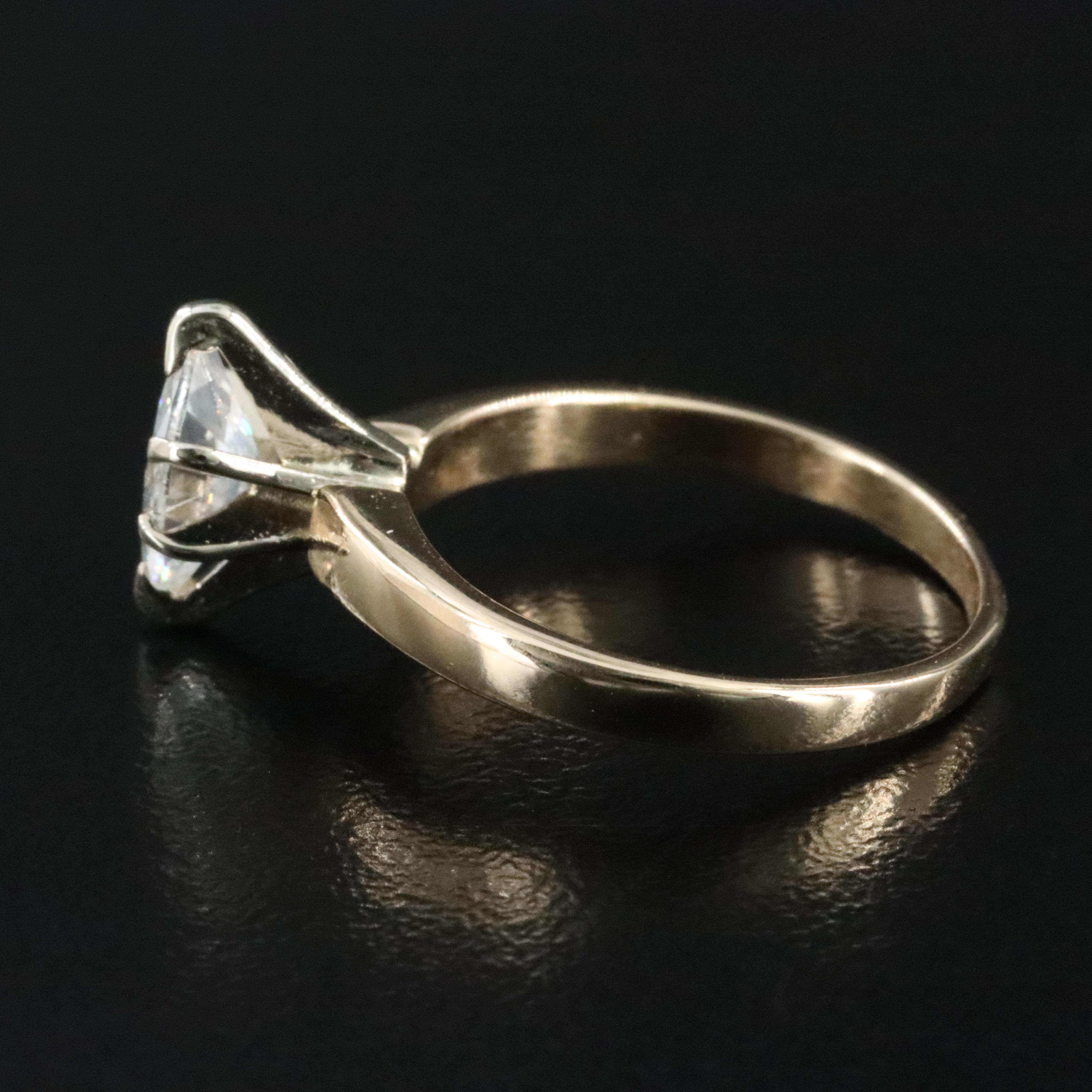 14K 0.65 CT Diamond Solitaire Ring