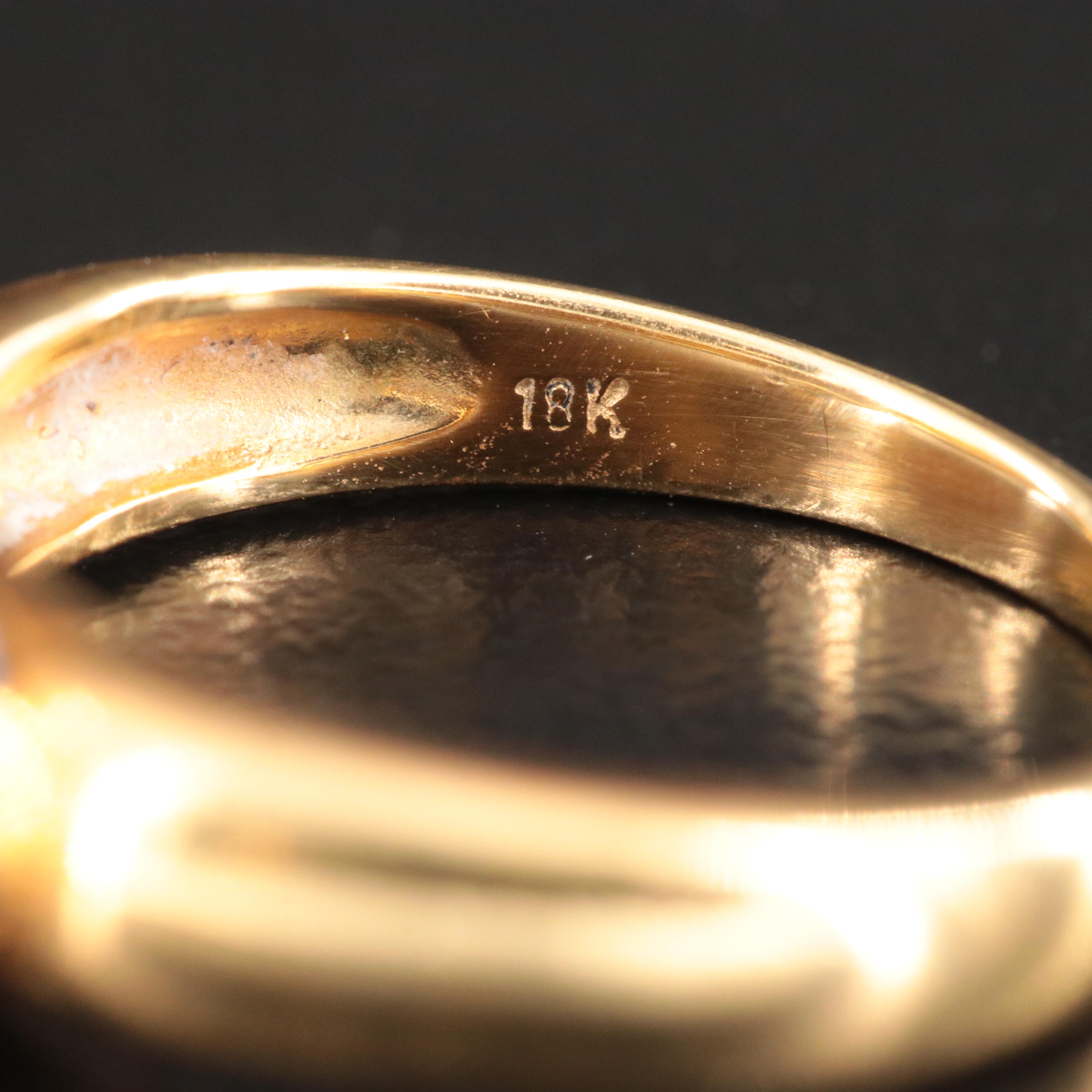 18K Opal East-West Ring