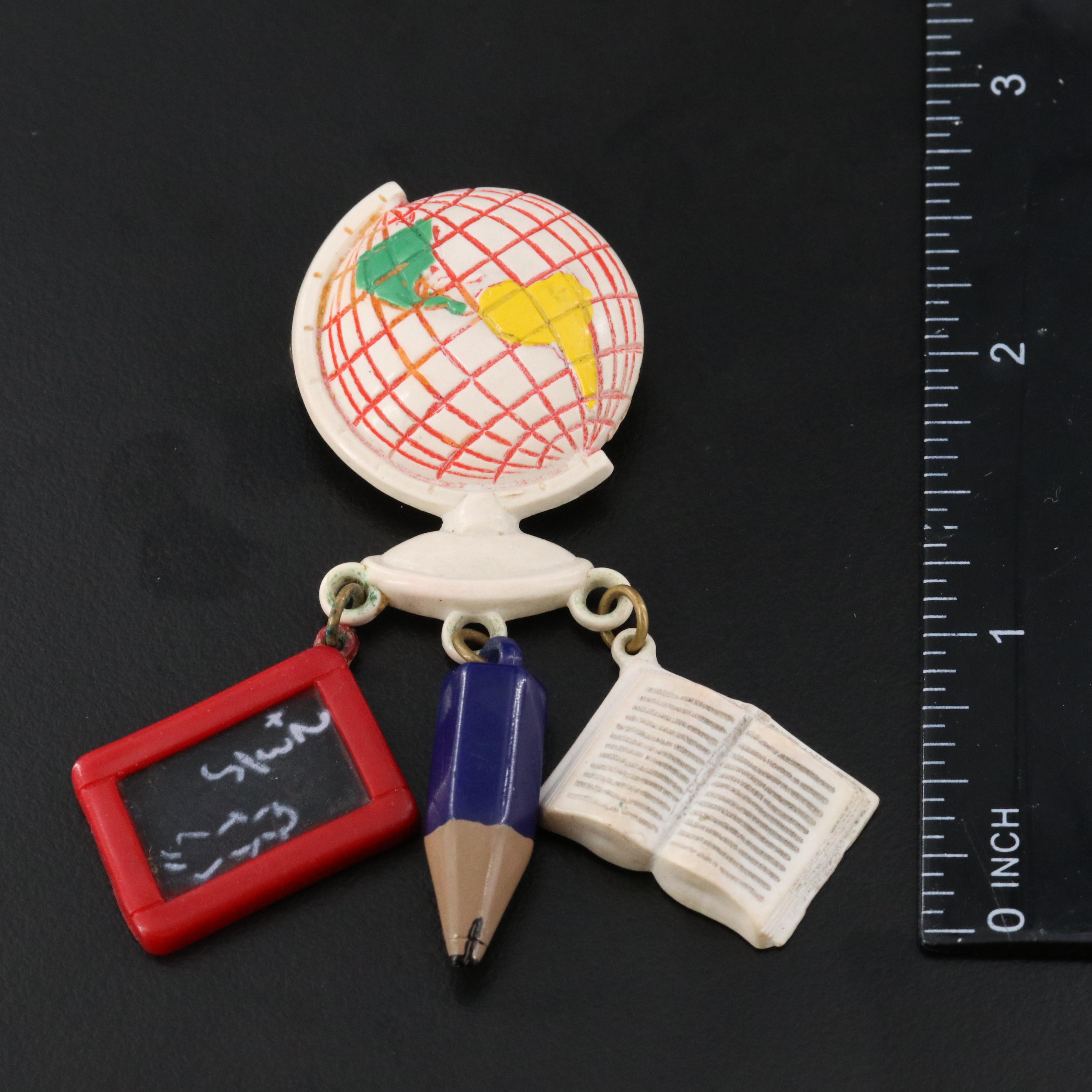 Vintage Early Plastic Brooches