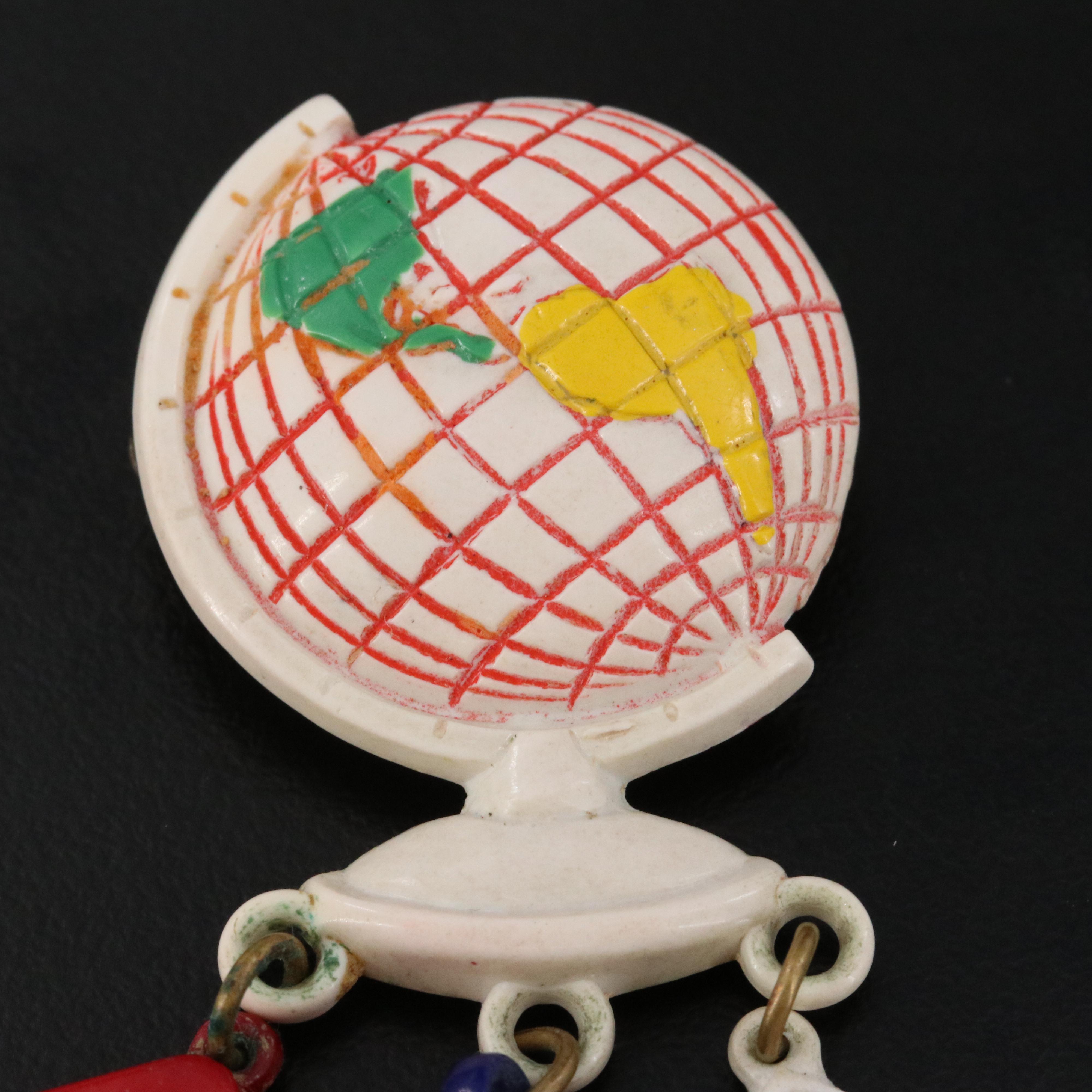 Vintage Early Plastic Brooches