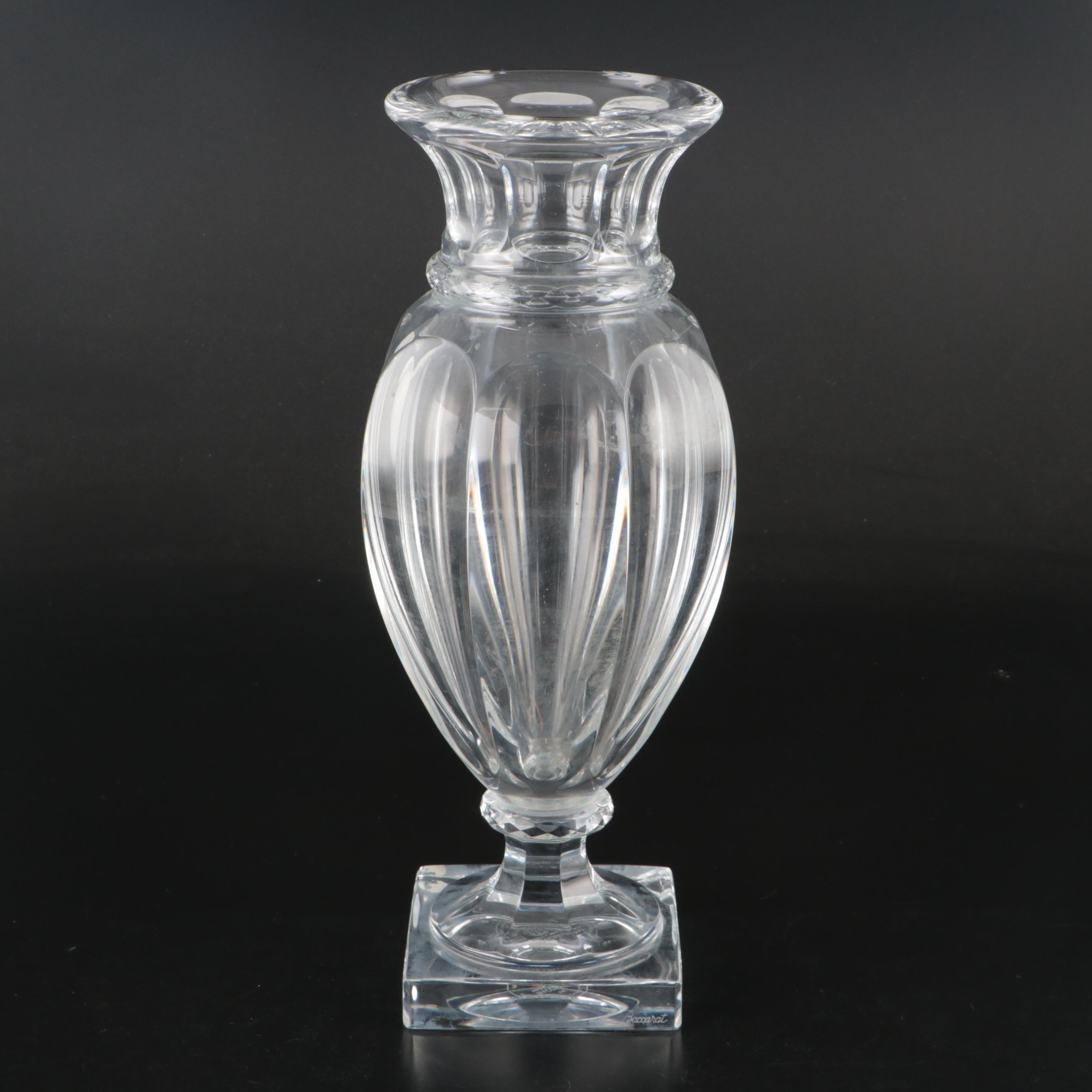 Baccarat "Eurydice" Crystal Vase as Trophy for Carry Back Handicap Race, 1985