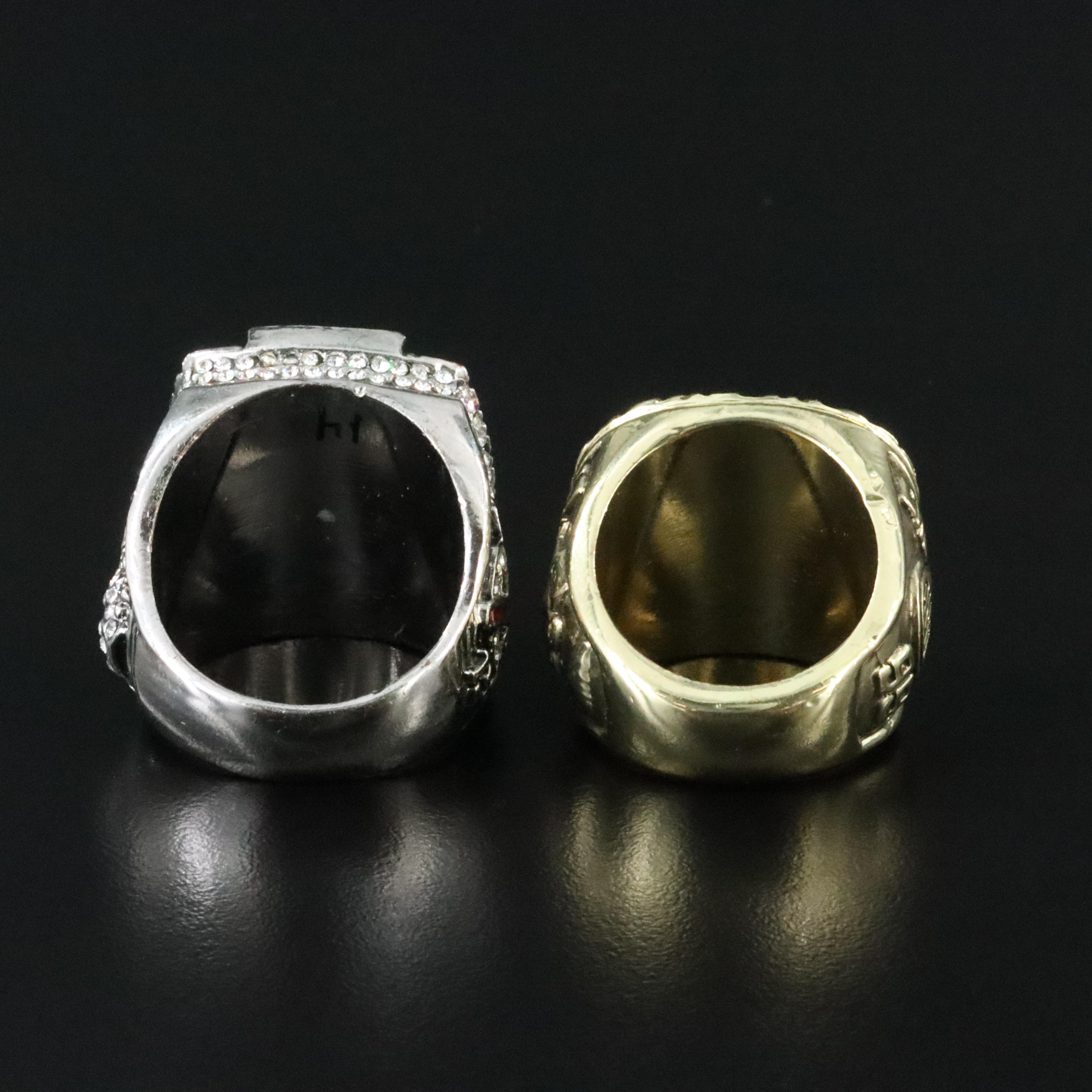 Replica Stanley Cup Championship Rings 1988 Oilers & 2010 Black Hawks