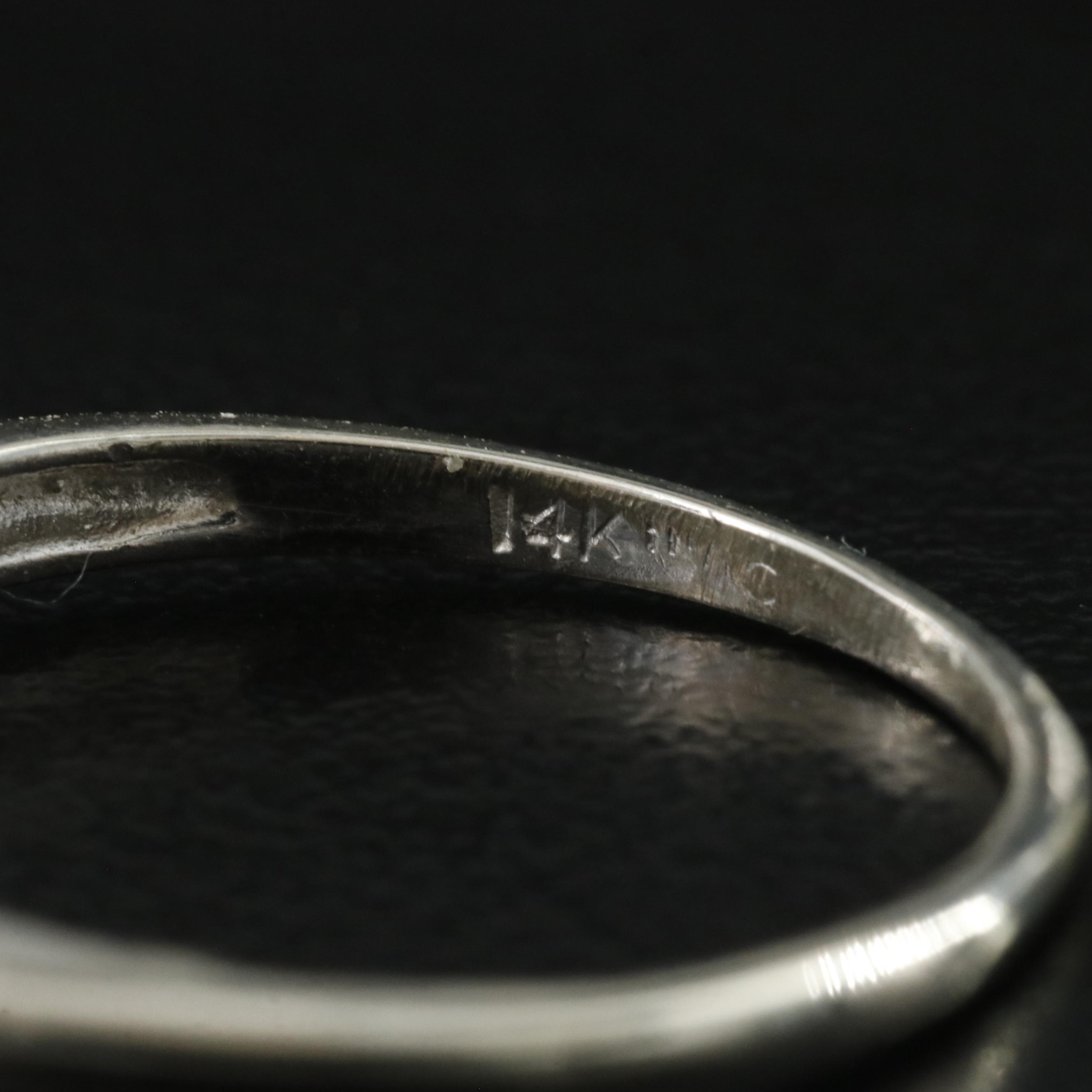 14K 0.10 CTW Diamond Contour Ring