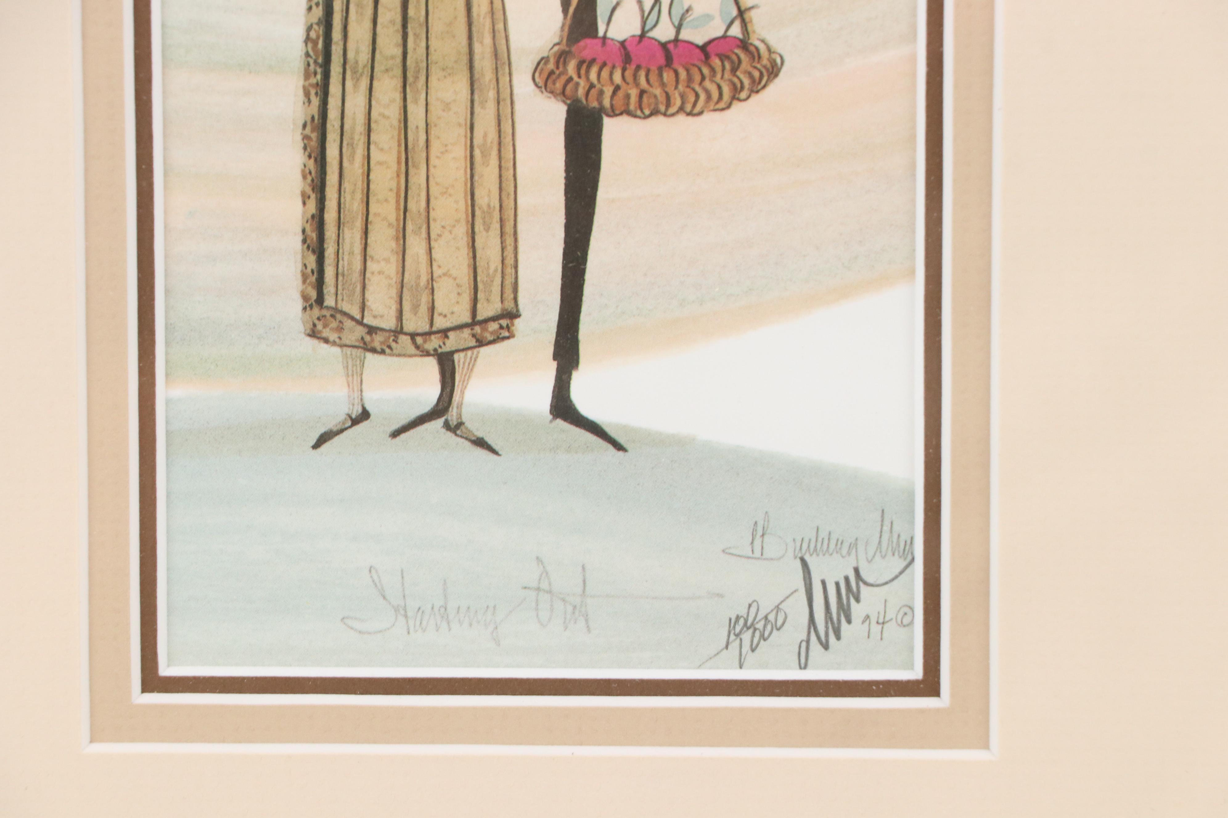 P. Buckley Moss Offset Lithographs "Melodie" and "Starting Out"