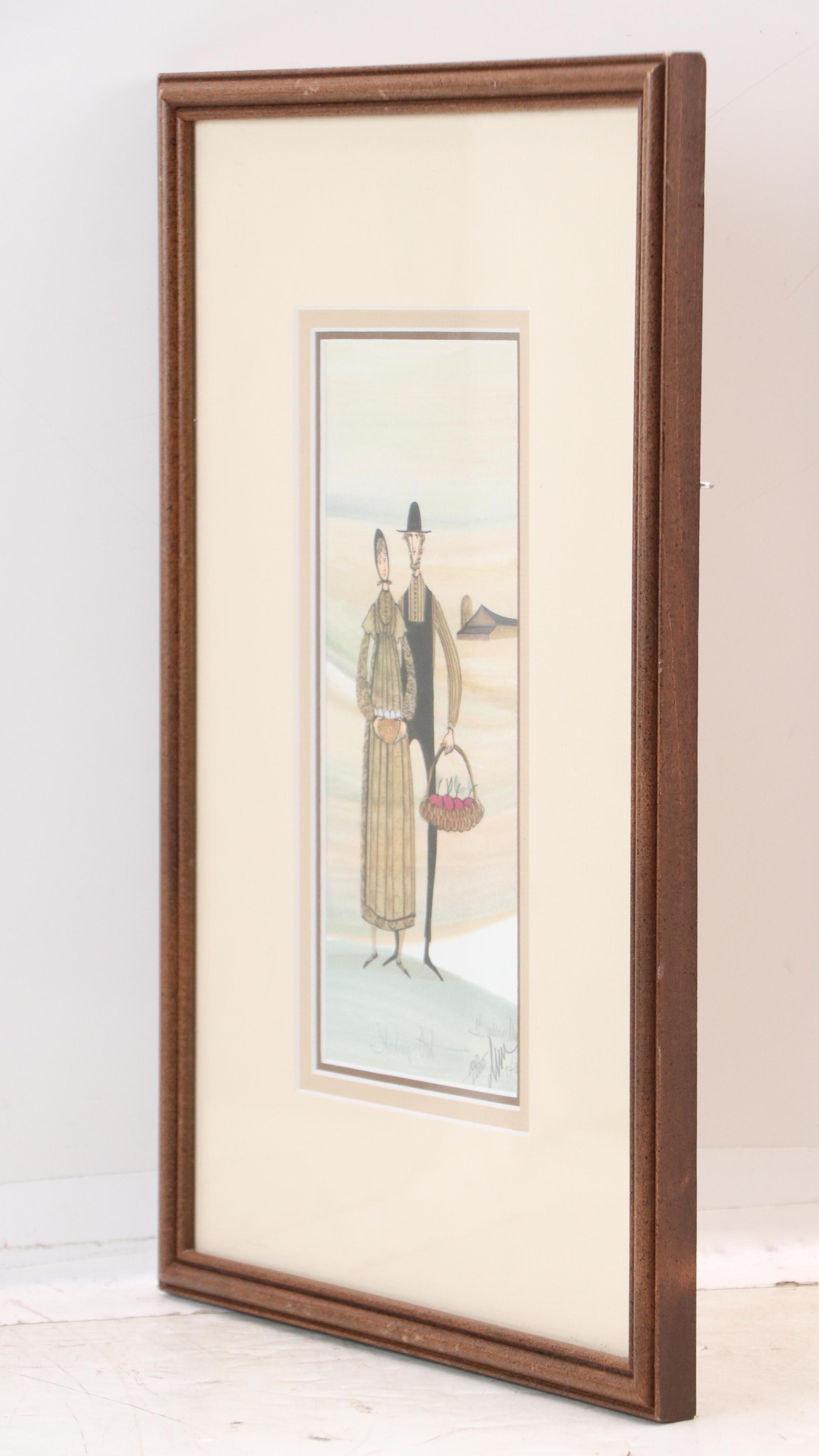 P. Buckley Moss Offset Lithographs "Melodie" and "Starting Out"