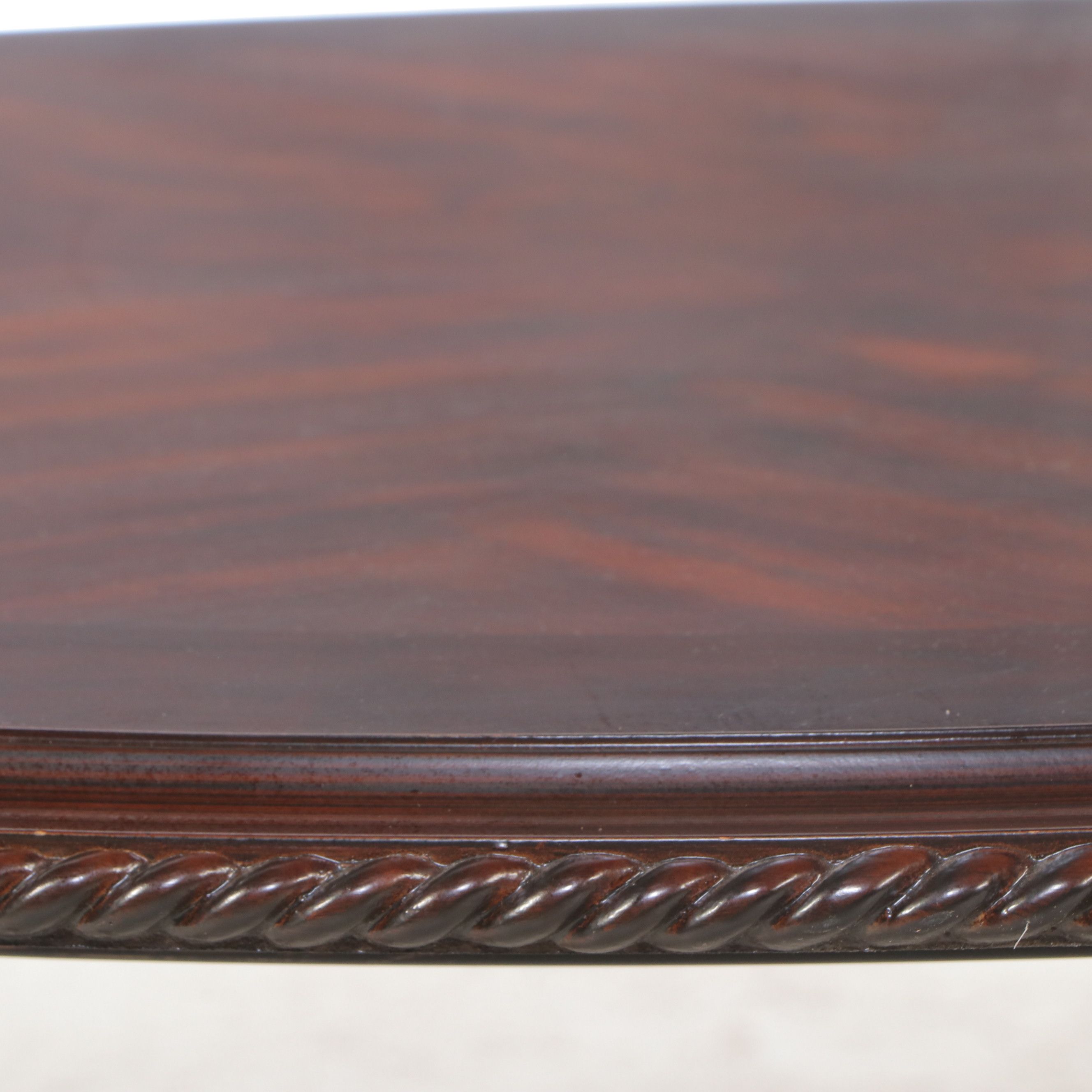Contemporary Mahogany and Metal Coffee Table, 2012