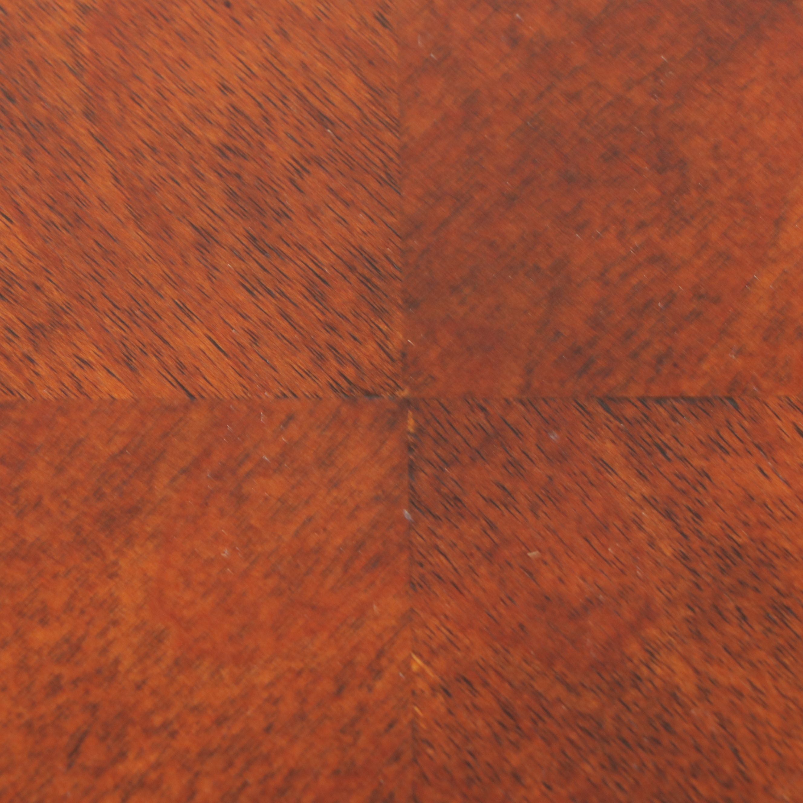 Contemporary Mahogany and Metal Coffee Table, 2012