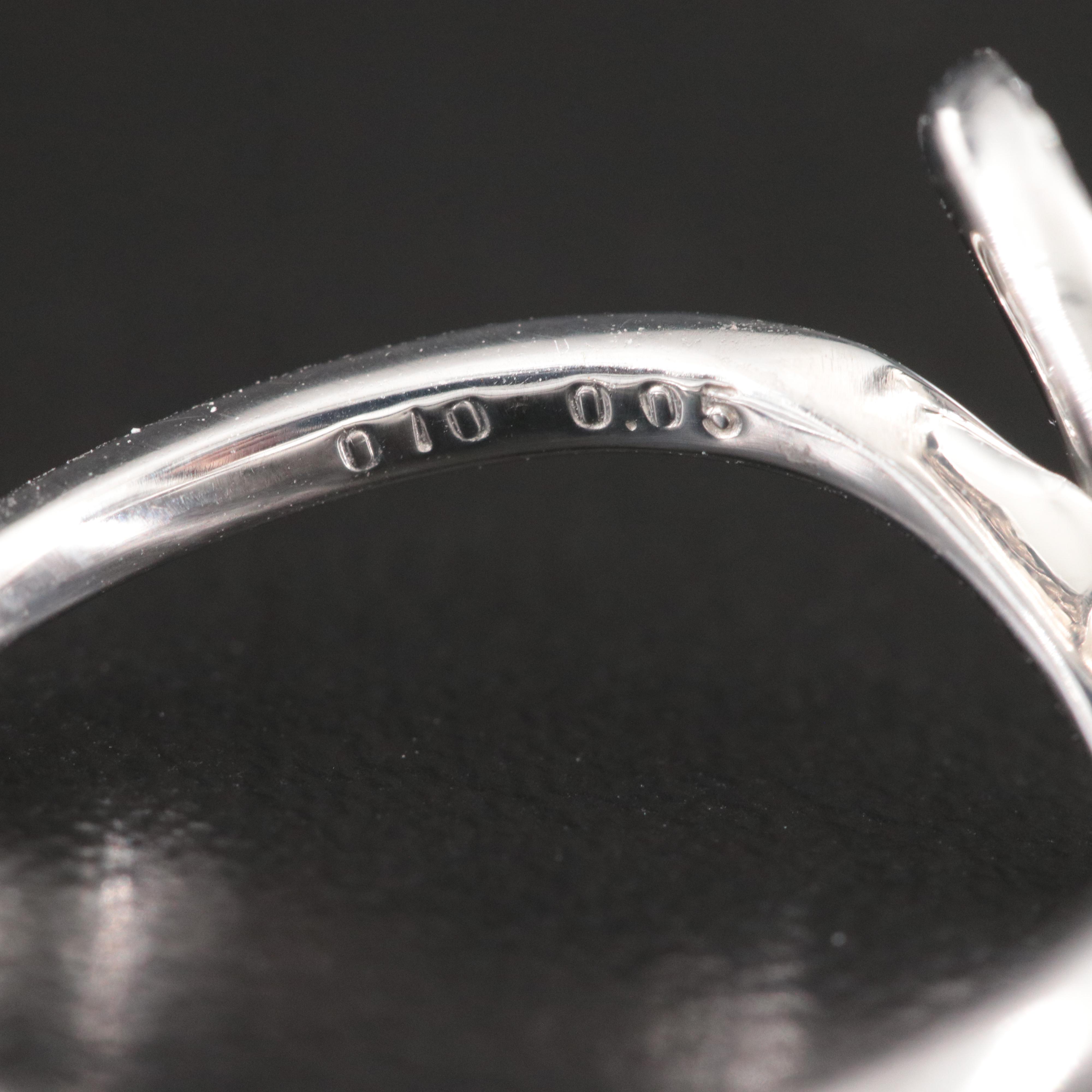 Platinum 0.17 CTW Diamond Heart Ring