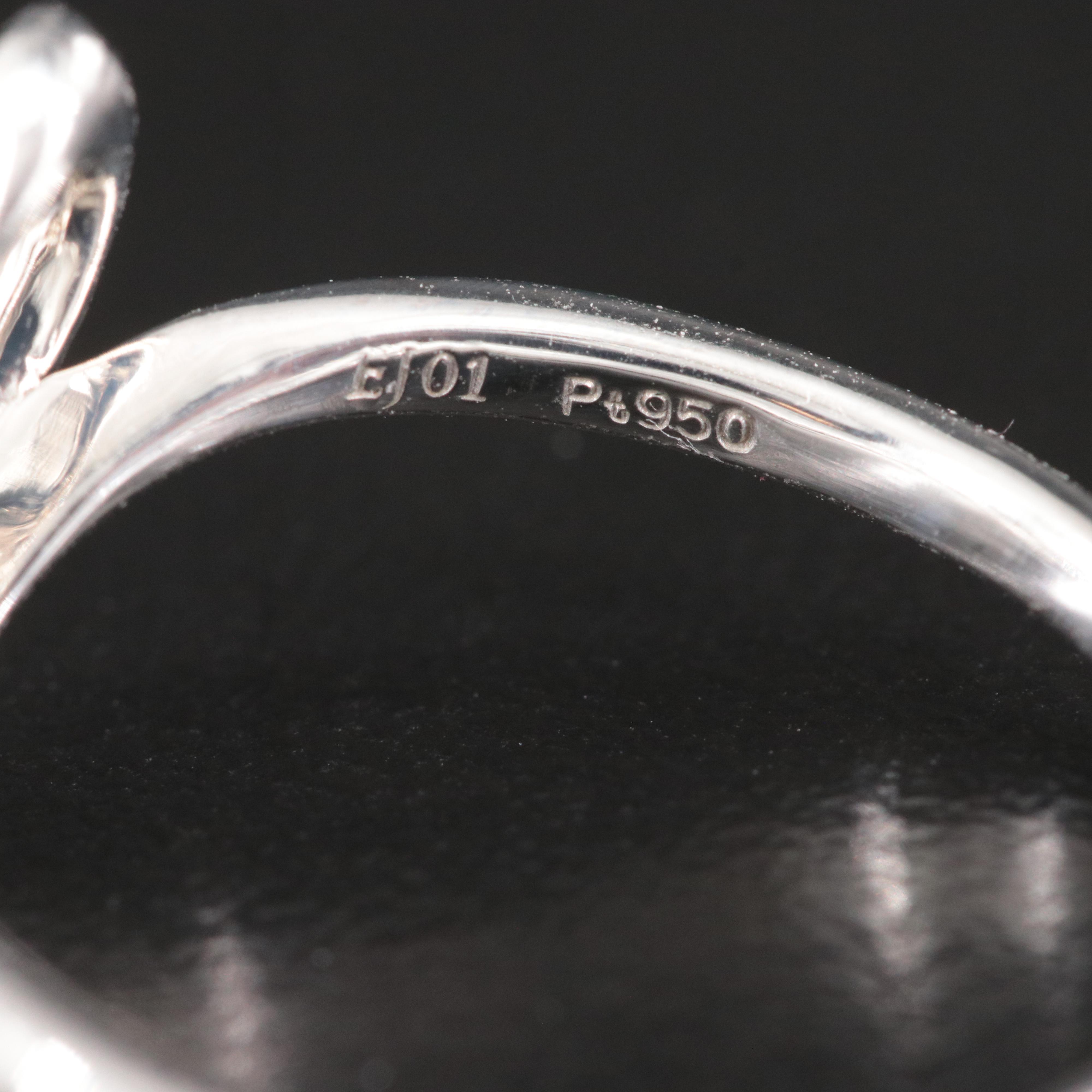 Platinum 0.17 CTW Diamond Heart Ring