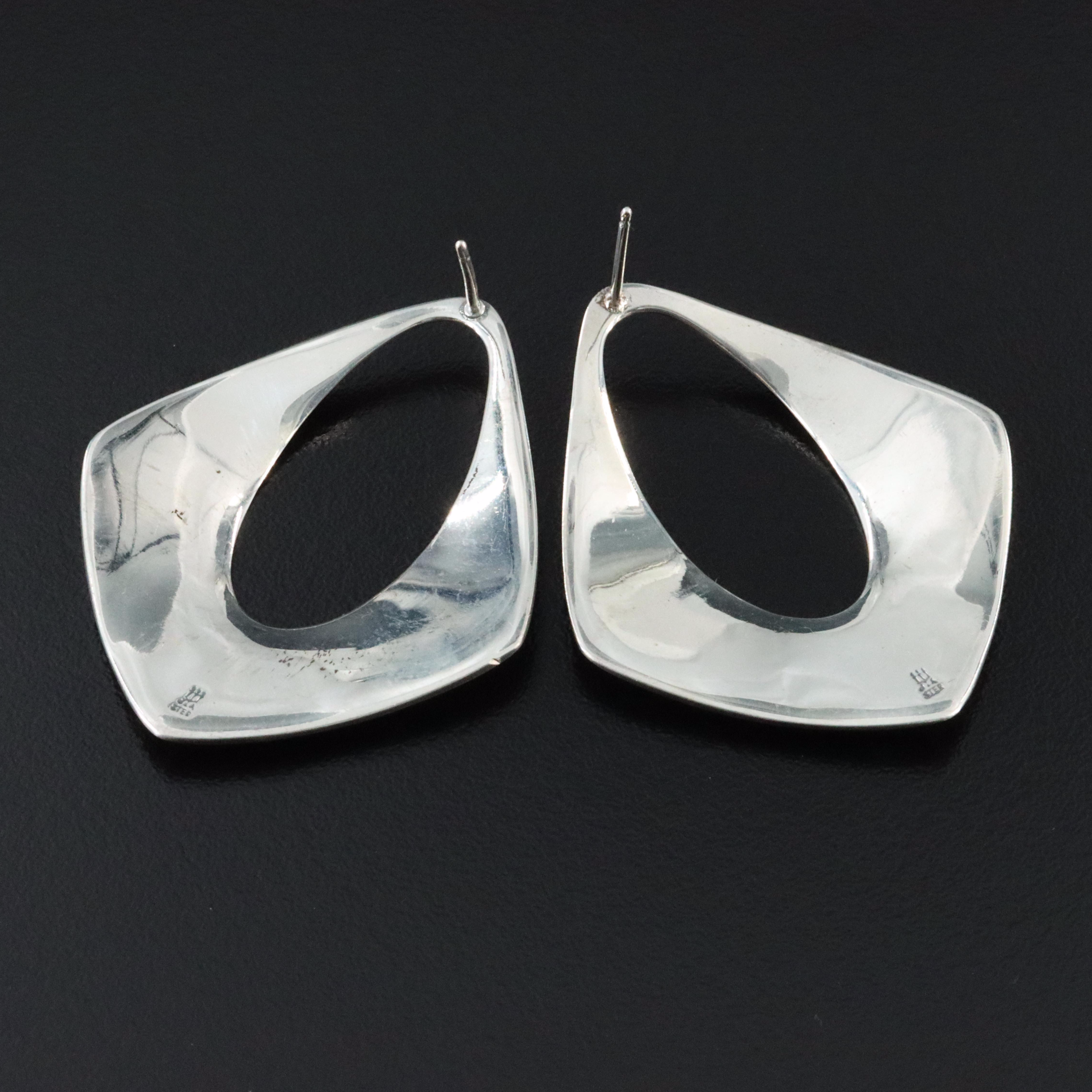 James Avery Sterling Floral Earrings