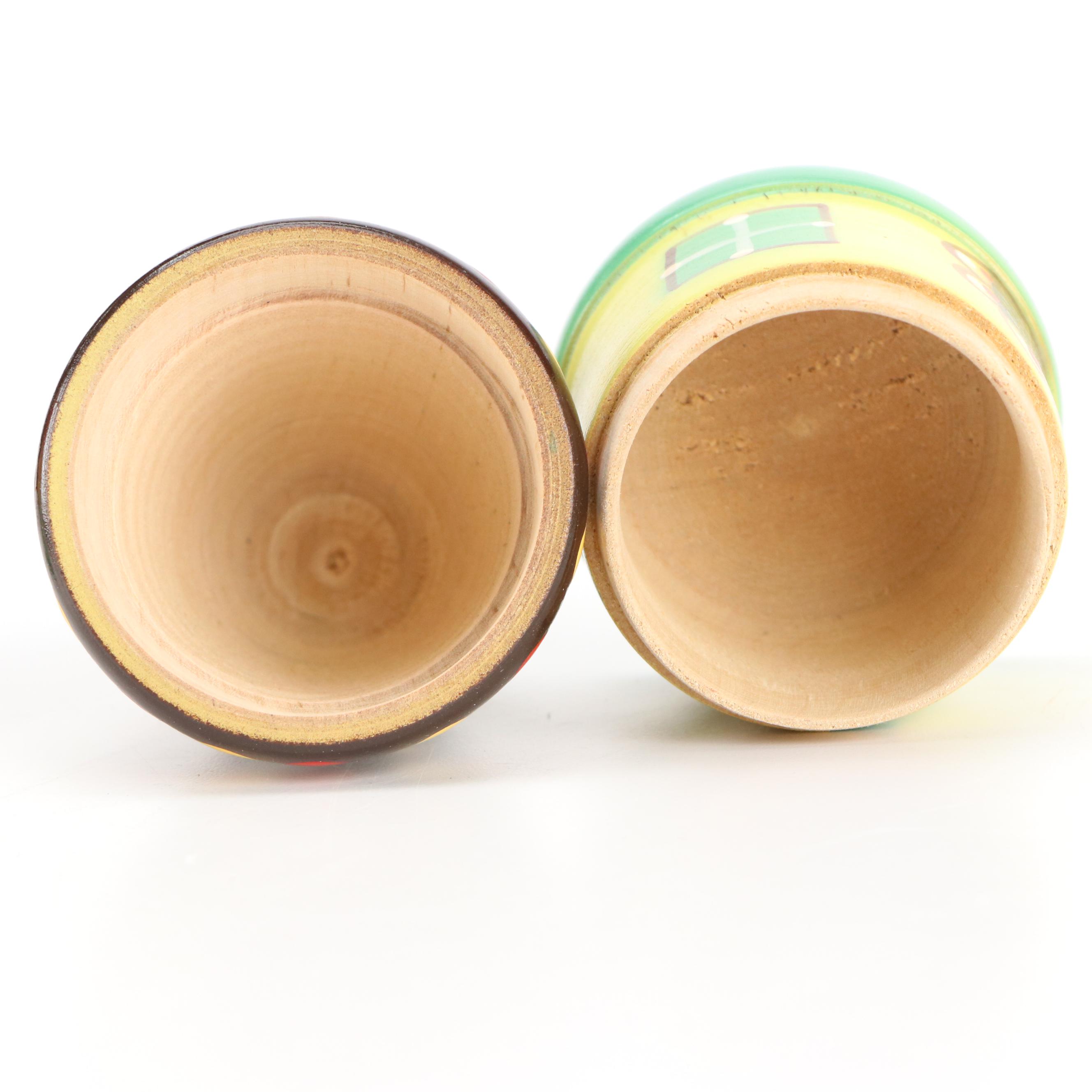 Polish Gnome Bowling Nesting Dolls with More Folk Art Wood Toys