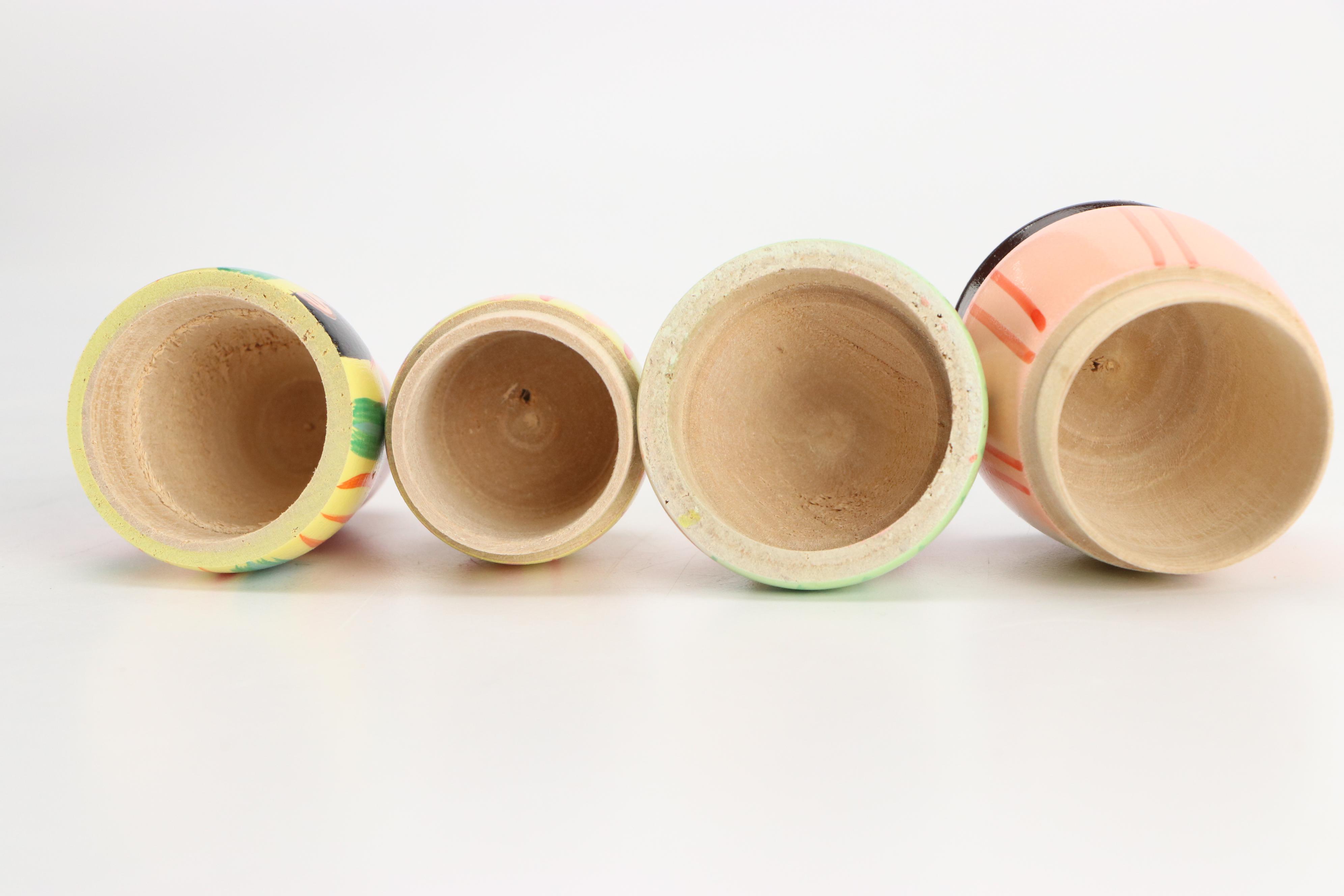 Polish Gnome Bowling Nesting Dolls with More Folk Art Wood Toys