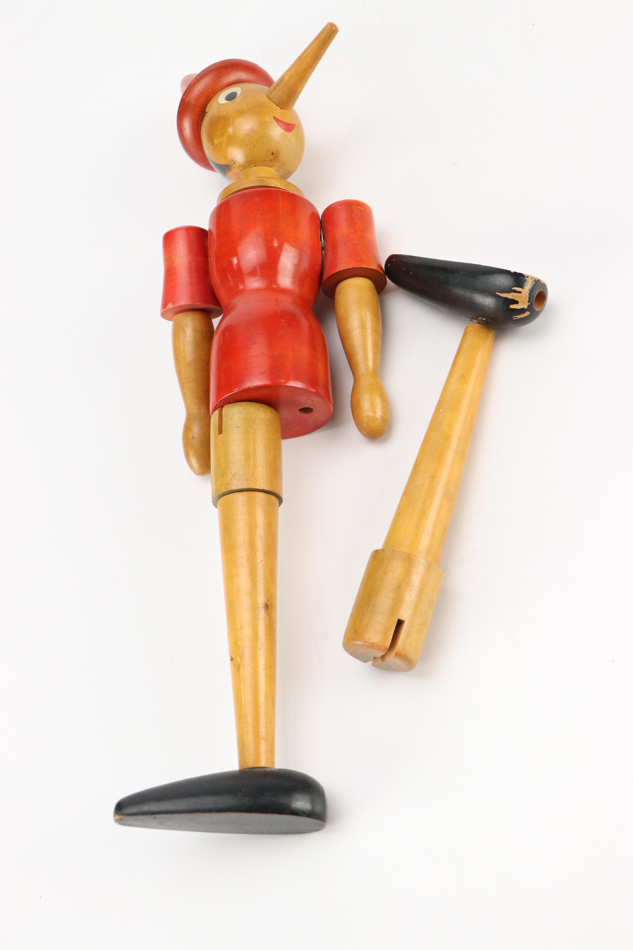 Polish Gnome Bowling Nesting Dolls with More Folk Art Wood Toys