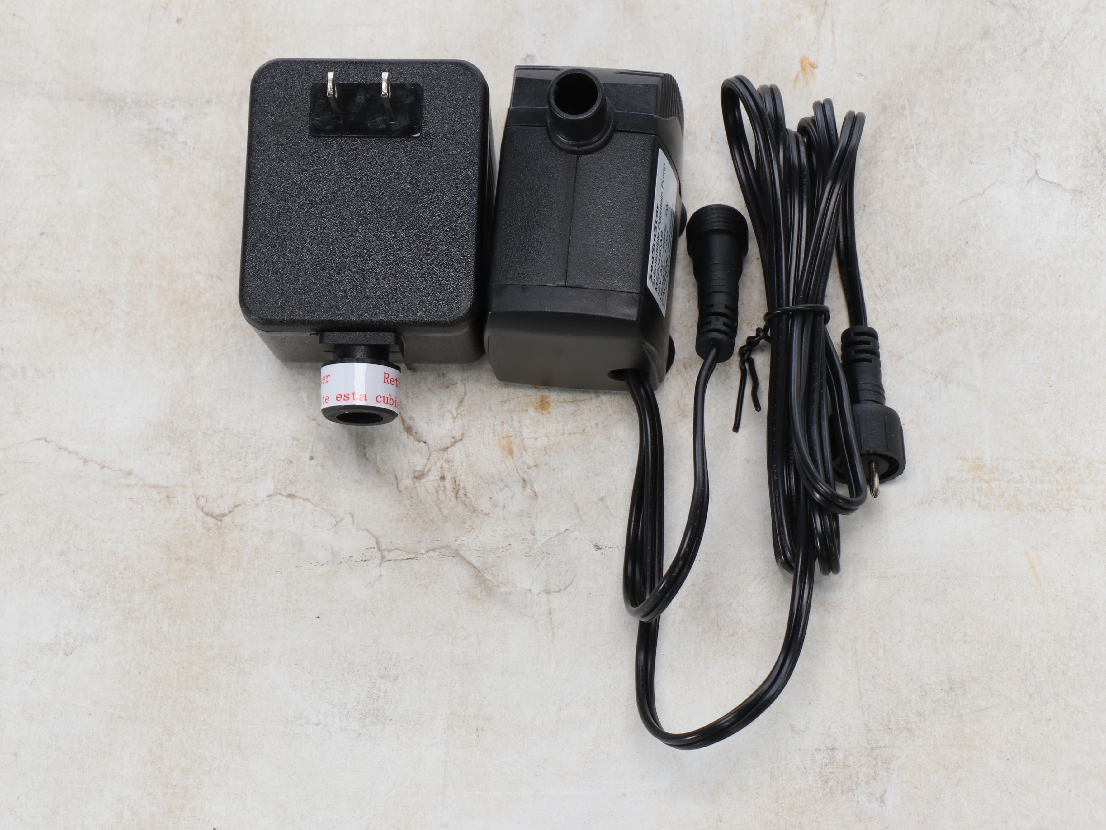 Glitzhome Artichoke Pedestal Ceramic Illuminated Outdoor Fountain