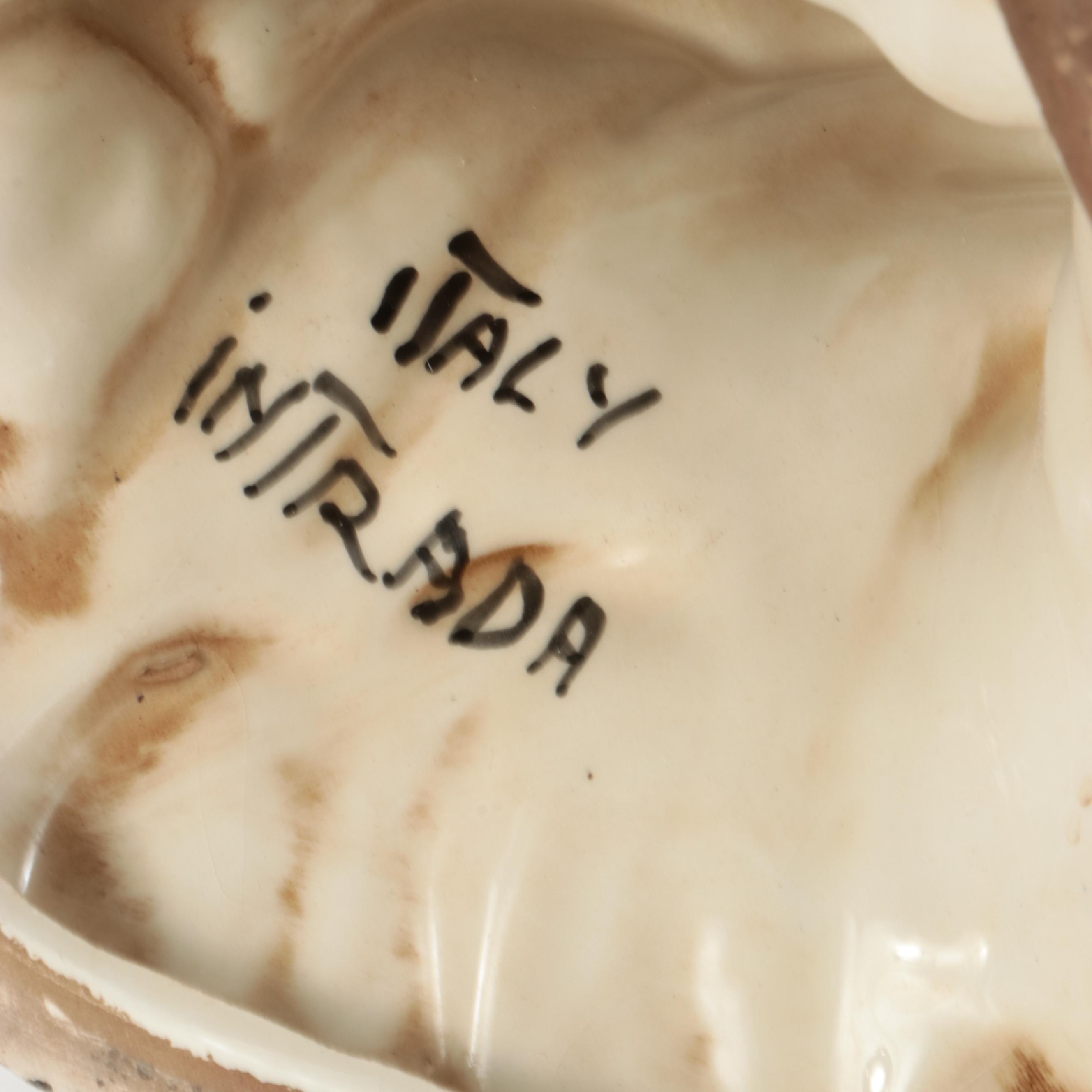 Hand-Painted Ceramic Rooster Figure by "Intrada Italy"