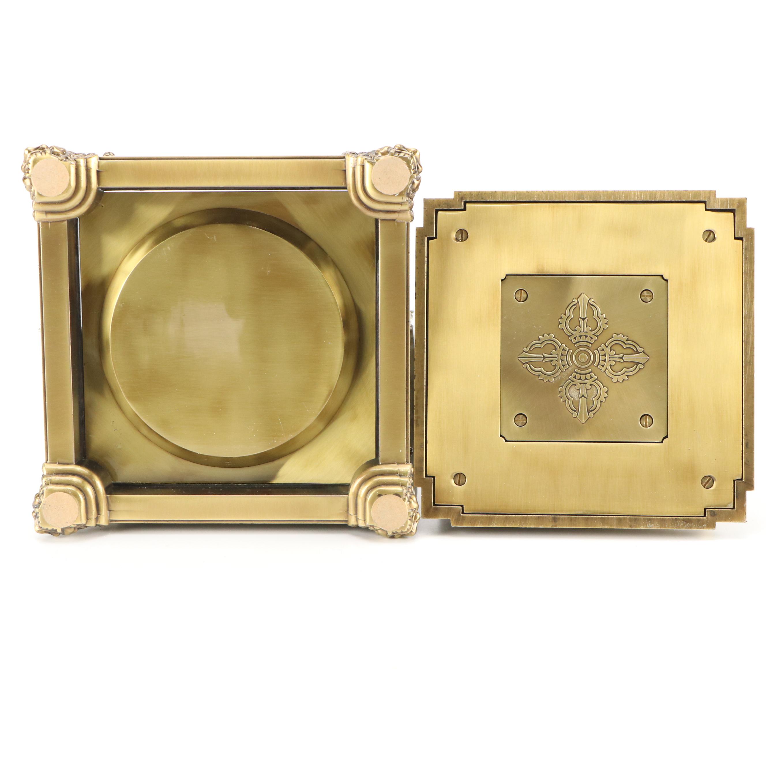 Buddhist Brass Stupa Statue