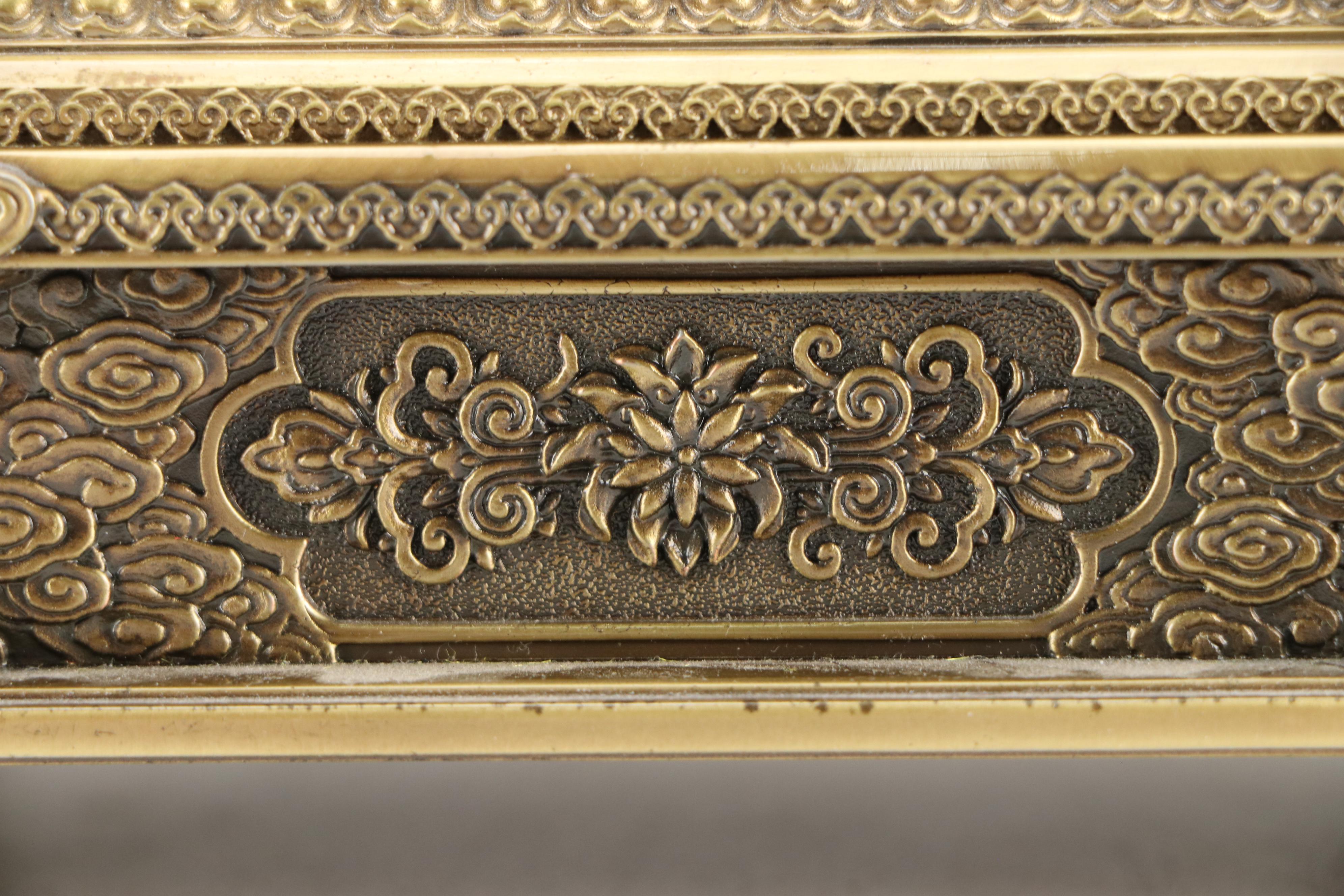 Buddhist Brass Stupa Statue