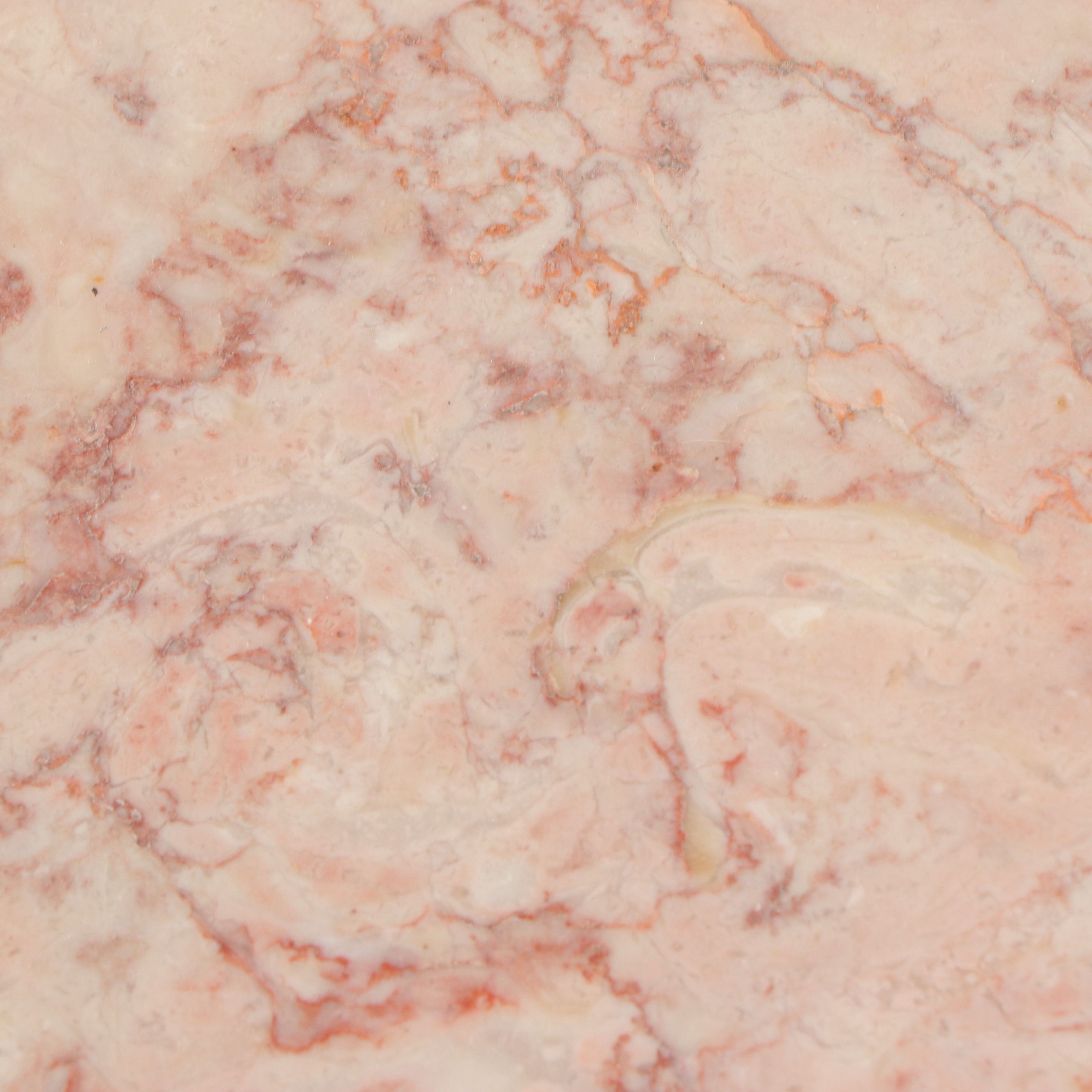 French Provincial Style Mahogany Coffee Table & End Table with Pink Marble Tops