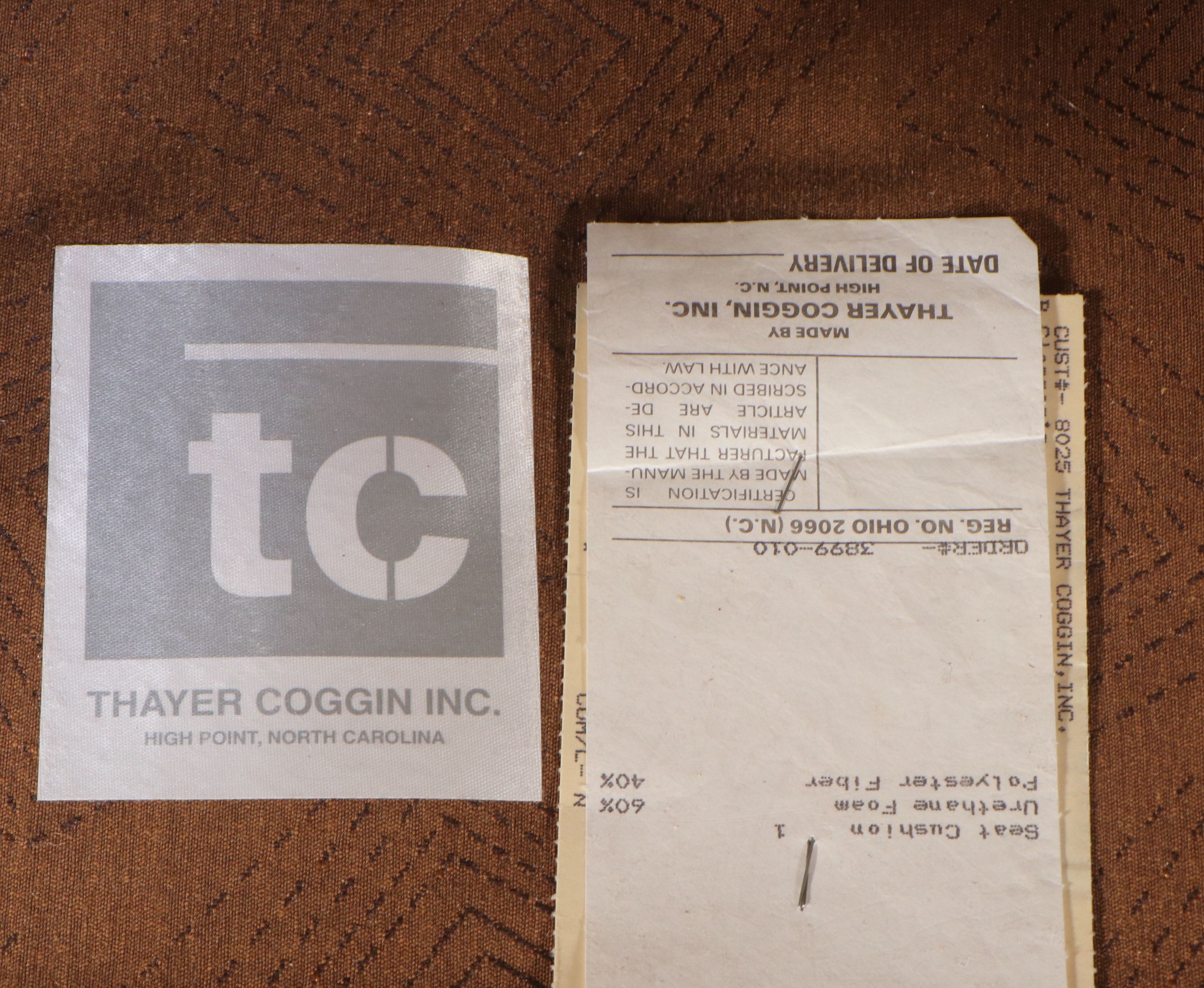 Pair of Thayer Coggin Upholstered Swivel Lounge Chairs, Mid to Late 20th Century