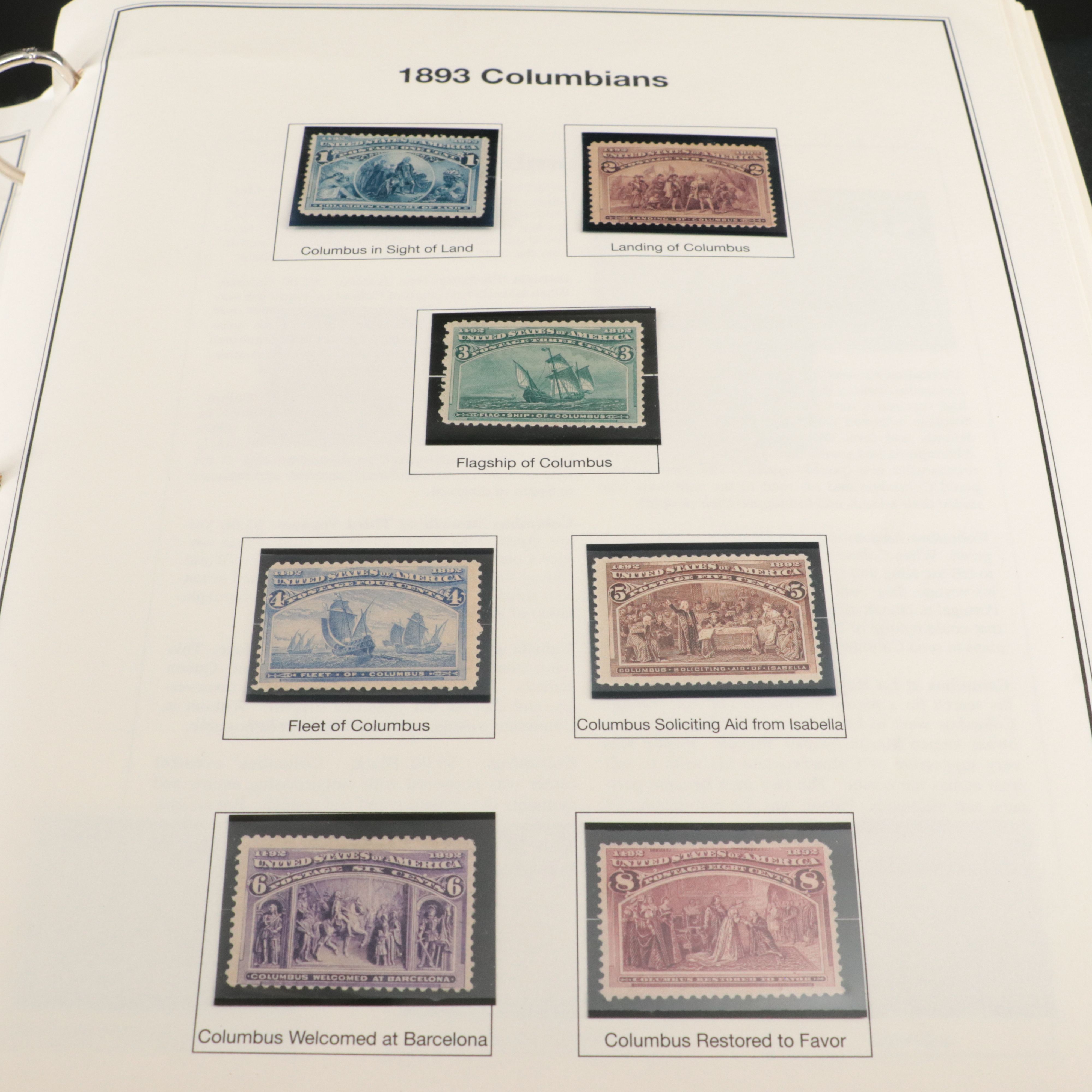 Album of Mint Condition U.S. Commemorative Postage Stamps, 1893 to 1979