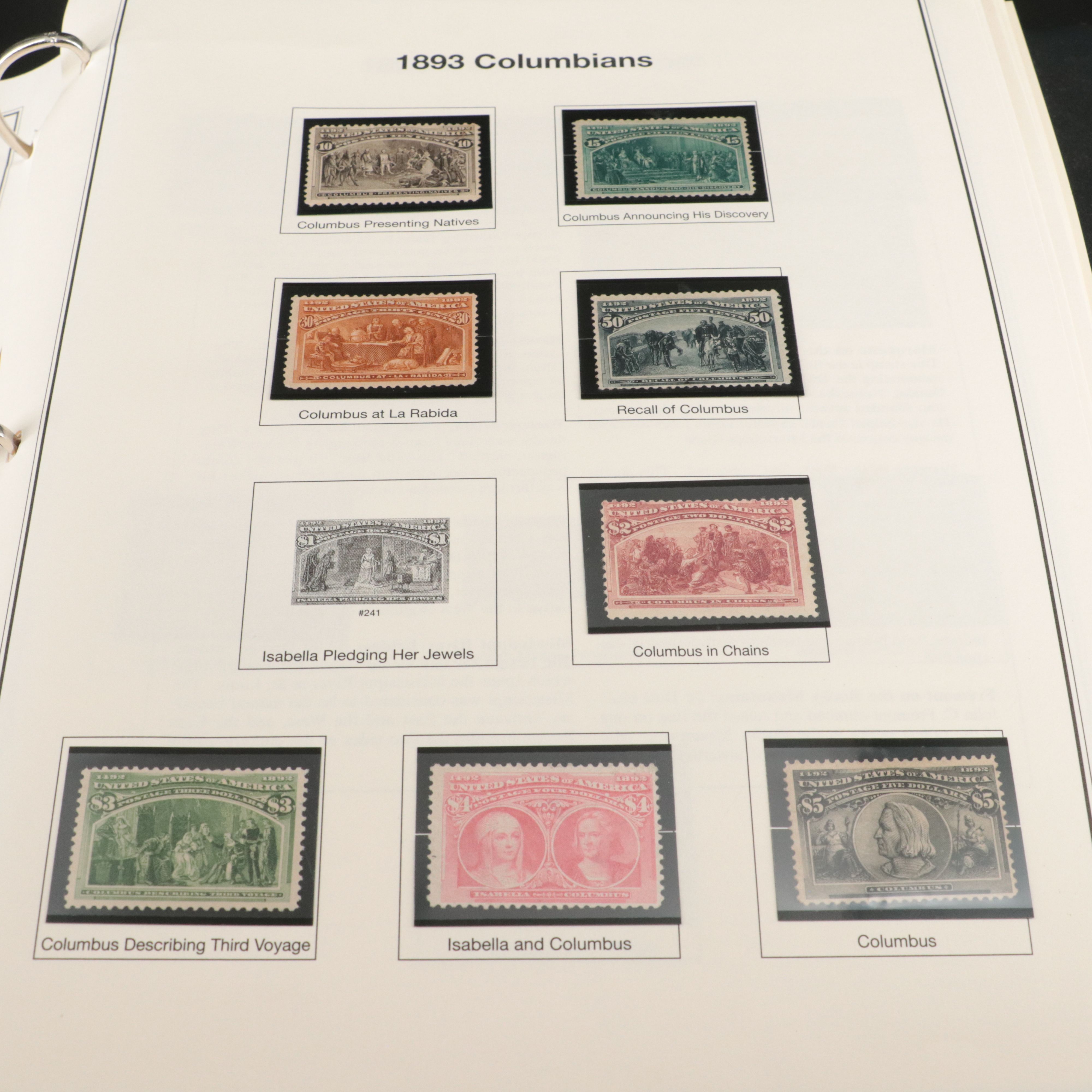 Album of Mint Condition U.S. Commemorative Postage Stamps, 1893 to 1979